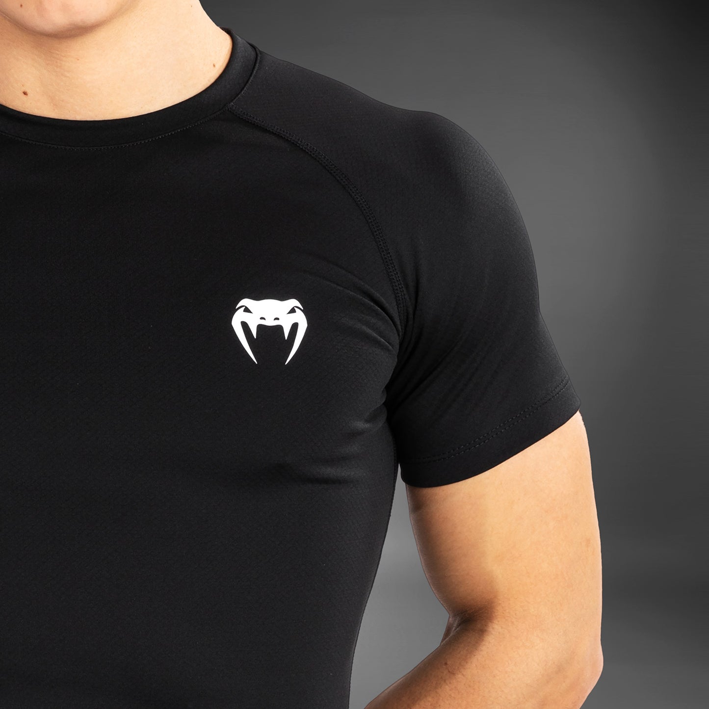 Venum Contender Herren Kurzarm Rashguard - Schwarz/Weiß