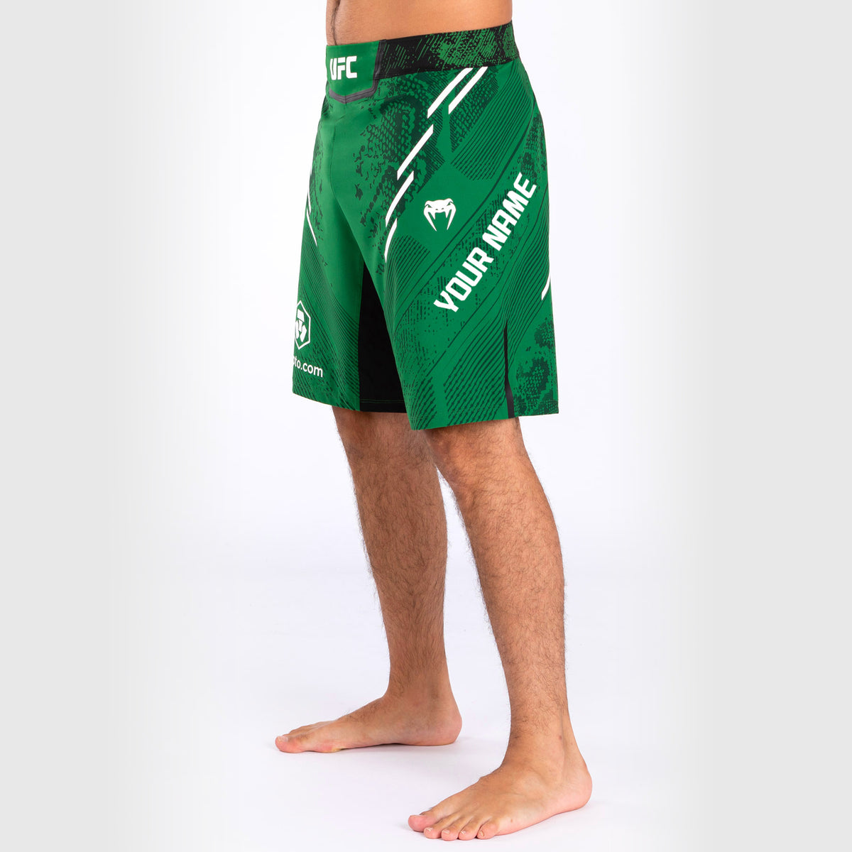 UFC Adrenalin von Venum personalisierte authentische Fight Night Männer Kampf Short - Long Fit - gelb
