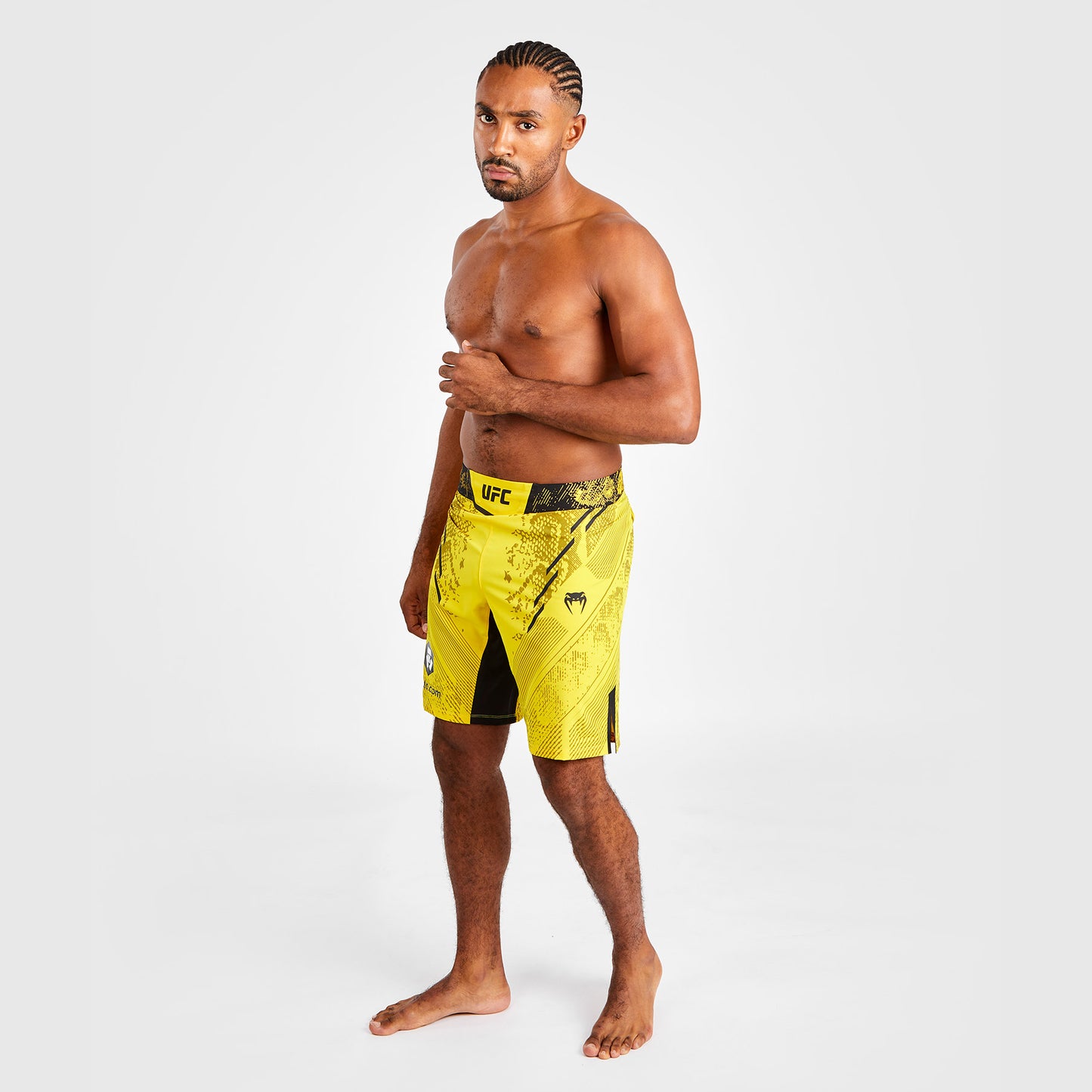 UFC Adrenaline by Venum Personalisierte Authentische Fight Night Herren-Kampfshorts - Lange Passform - Grün