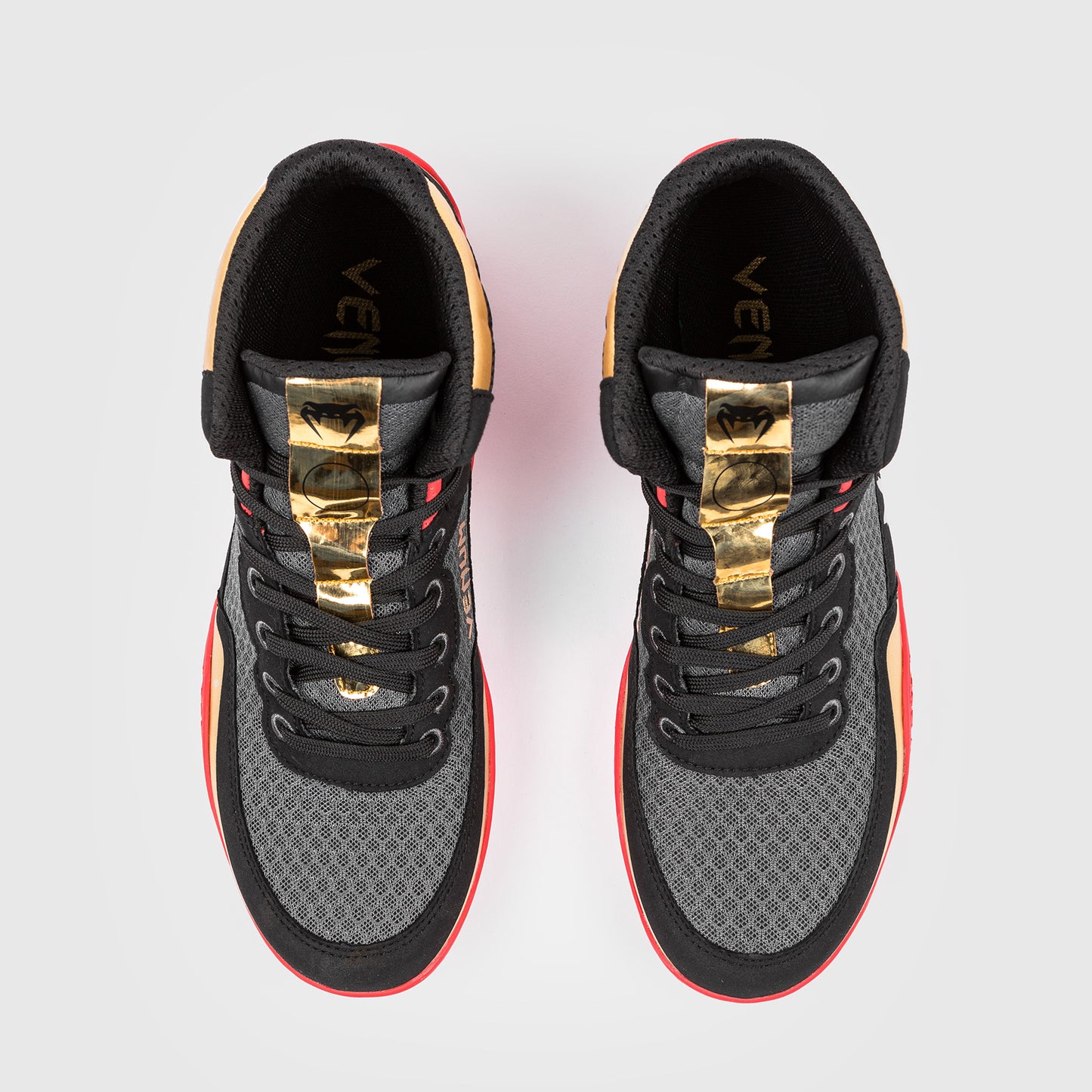 Venum Elite Wrestling Schuhe - Schwarz/Gold/Rot