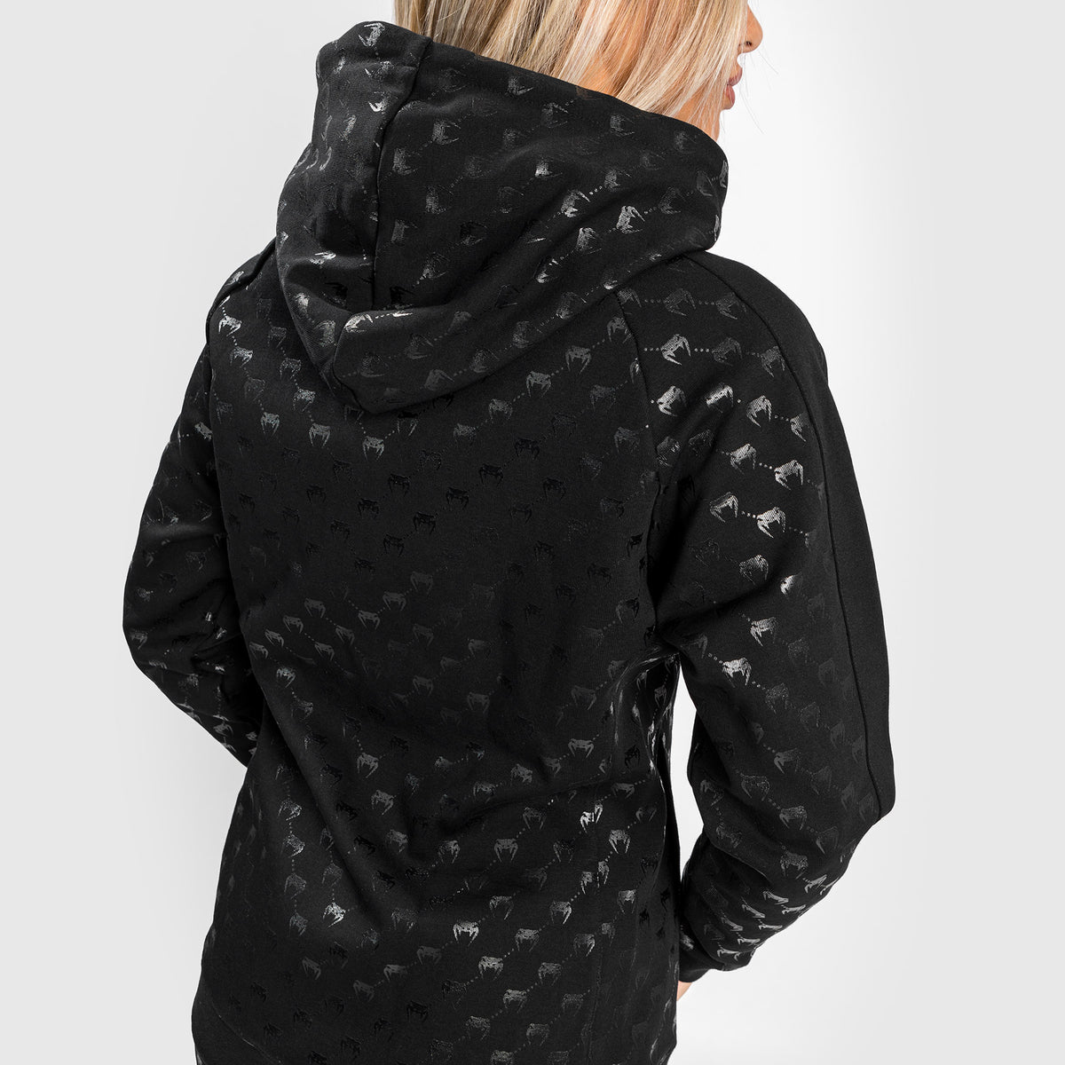 Venum Monogram Zip-Up Hoodie für Frauen – Schwarz/Roségold
