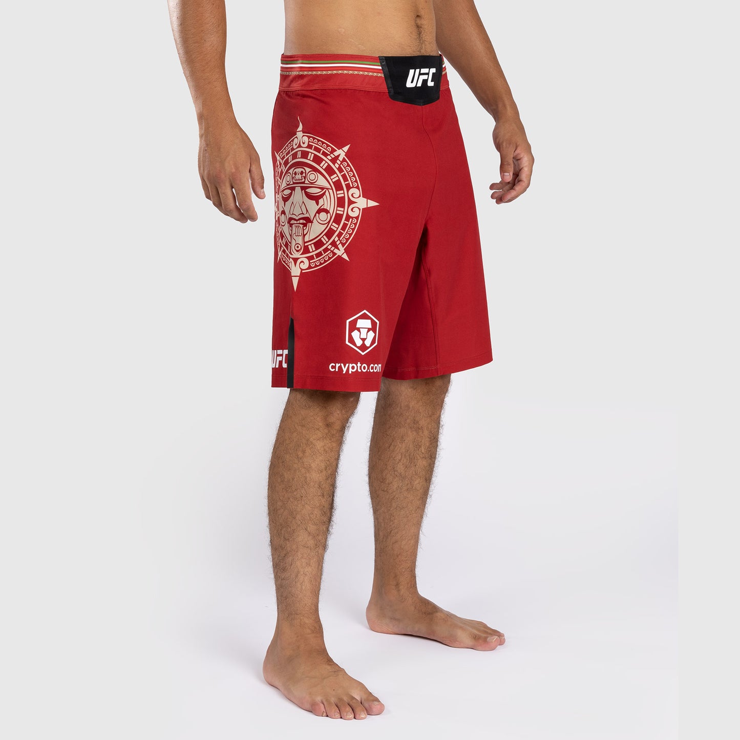 Noche UFC by Venum Authentic Fight Night Herren Kampfshorts - Lange Passform - Rot