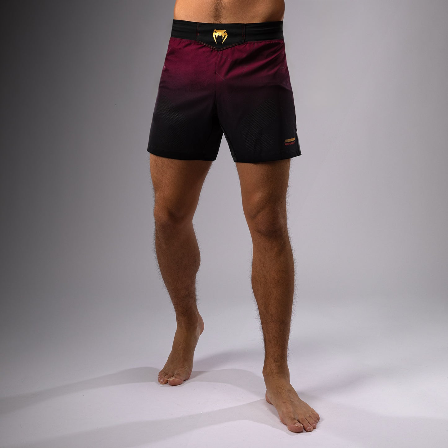 Venum Tactical XT Fight Shorts - Schwarz/Burgund/Gold