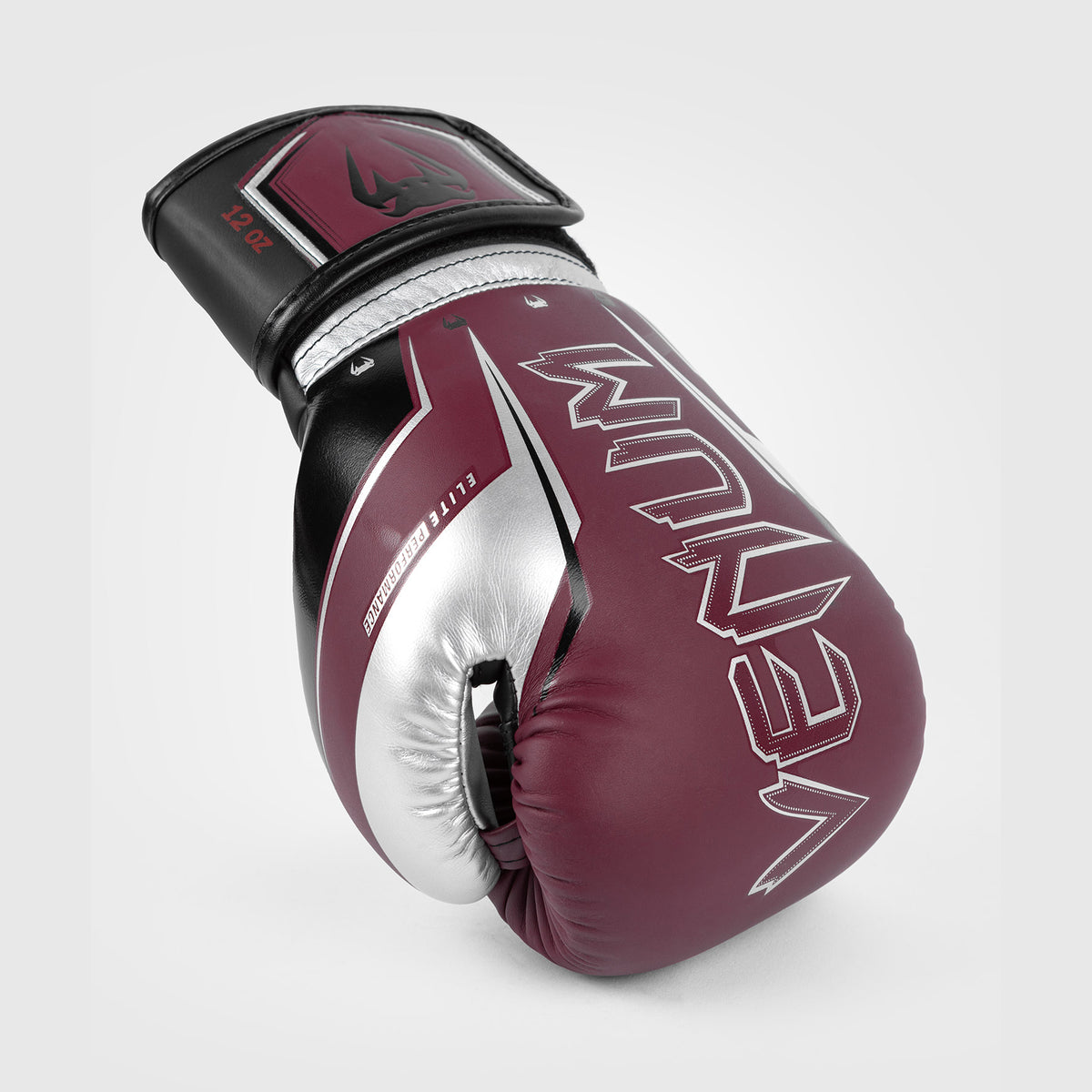 Venum Elite Evo Boxhandschuhe - Burgund/Silber