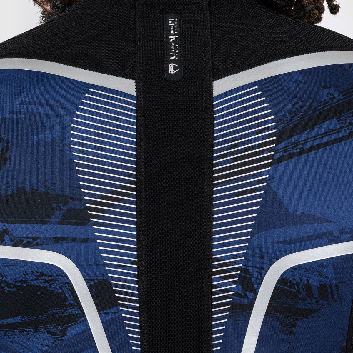 Venum Electron 3.0 Langärmeliger Rashguard - Marineblau