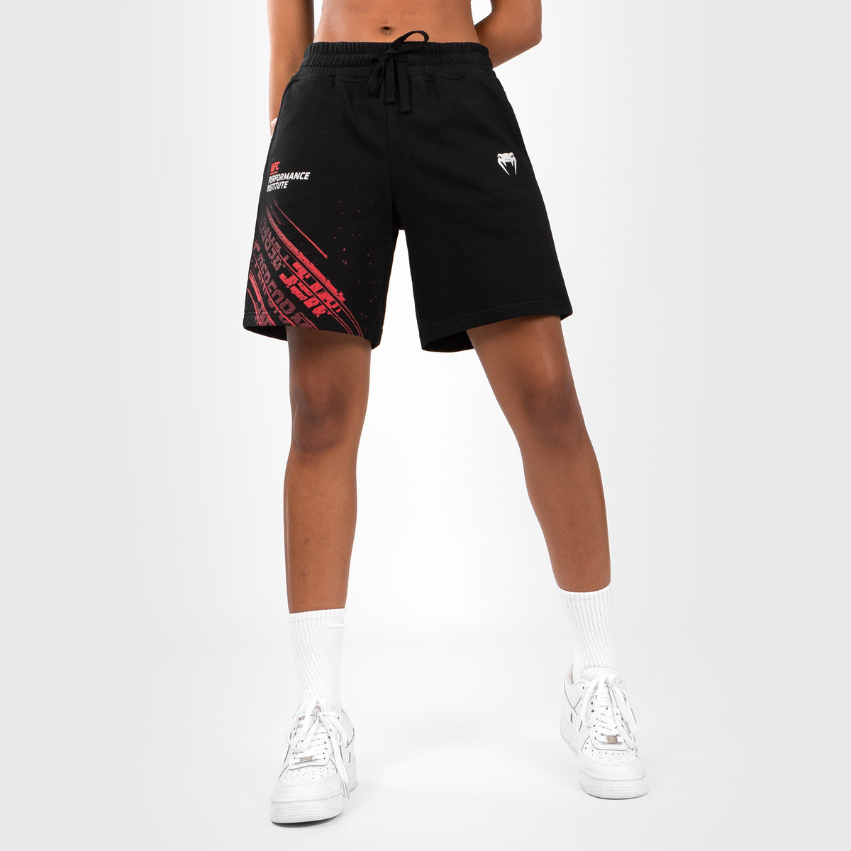UFC Venum Performance Institute 2.0 Coton Short - Schwarz/Rot