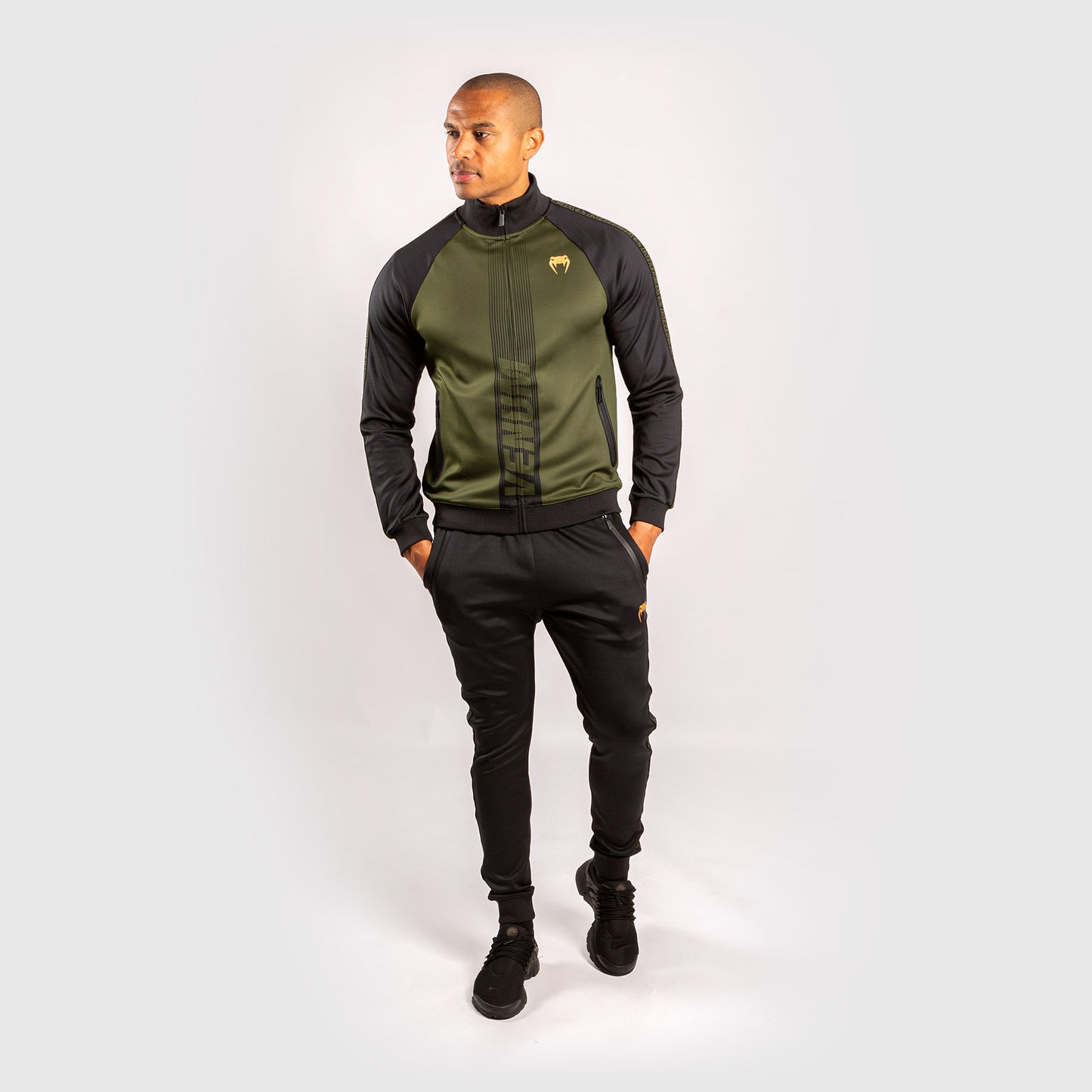 Venum Club 212 Track Jacket - Khaki/Schwarz