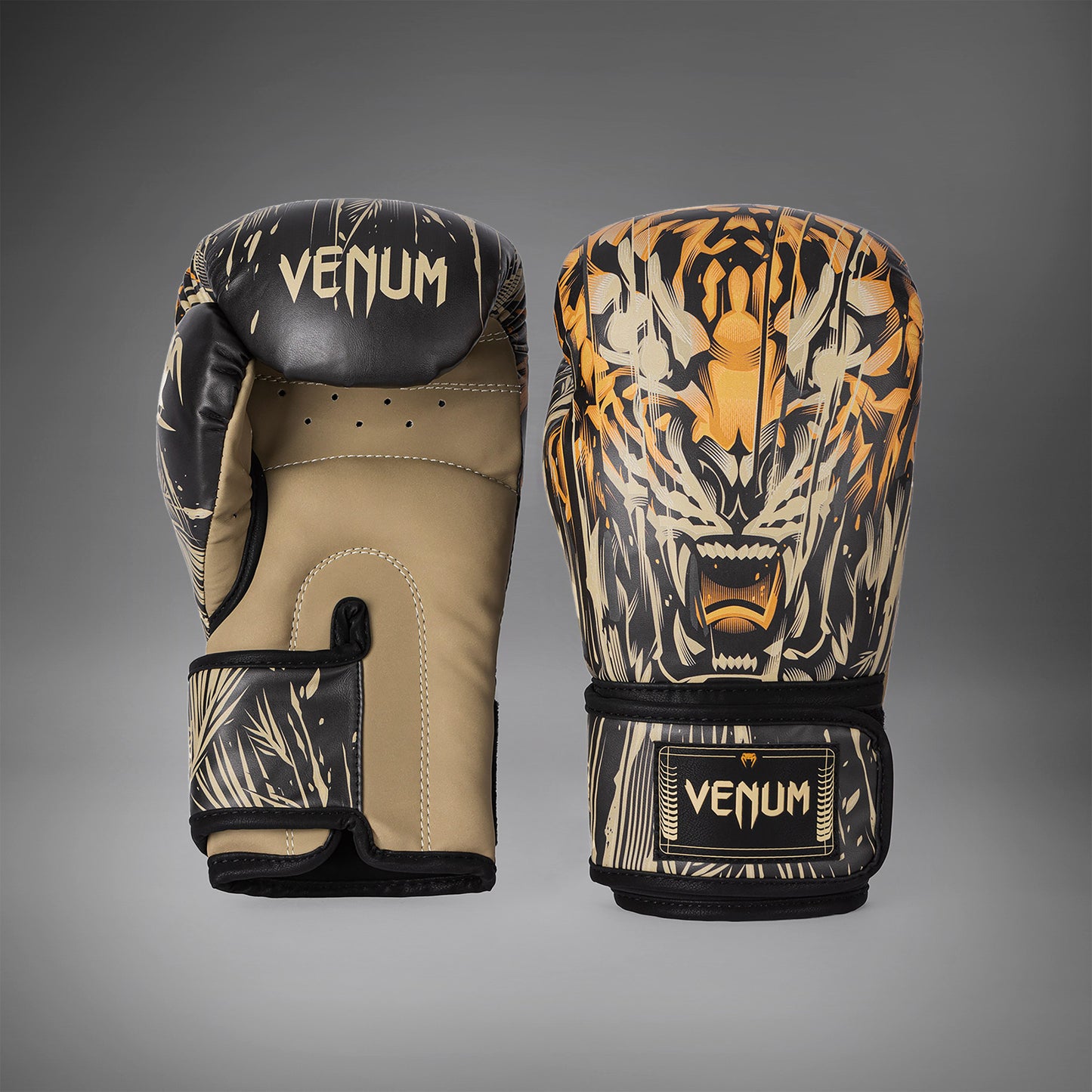 Venum Tiger Boxhandschuhe - Schwarz/Neonorange