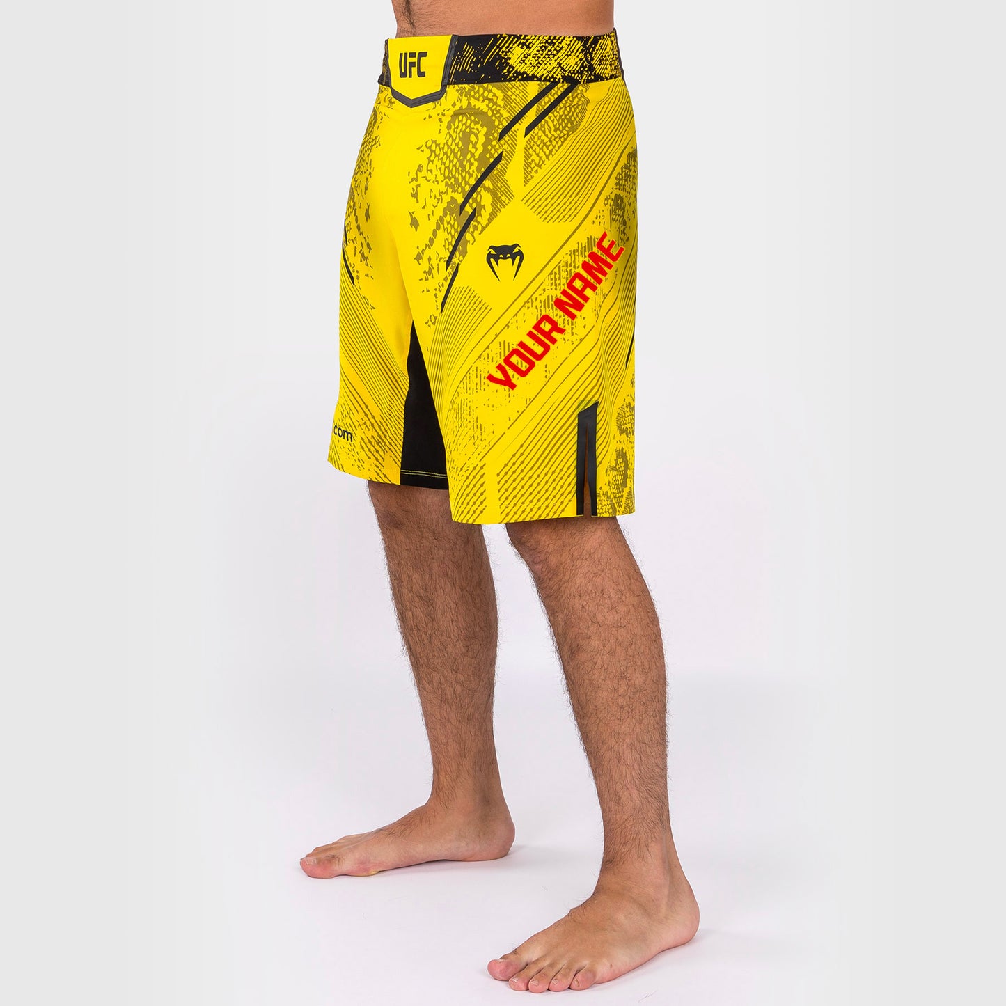UFC Adrenaline by Venum Personalisierte Authentische Fight Night Herren-Kampfshorts - Lange Passform - Grün