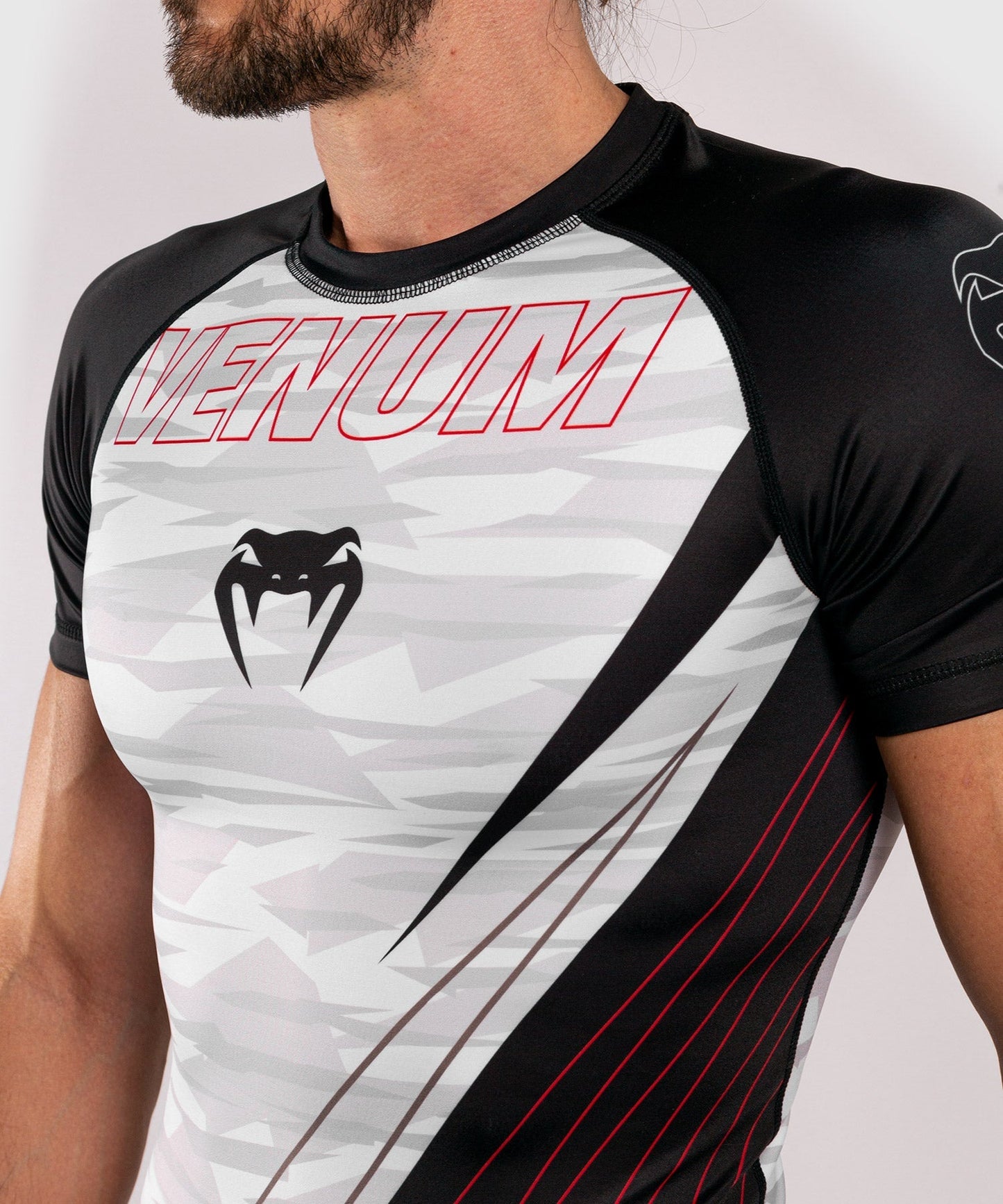 Venum Contender 5.0 Rashguard - Kurze Ärmel - White/Camo