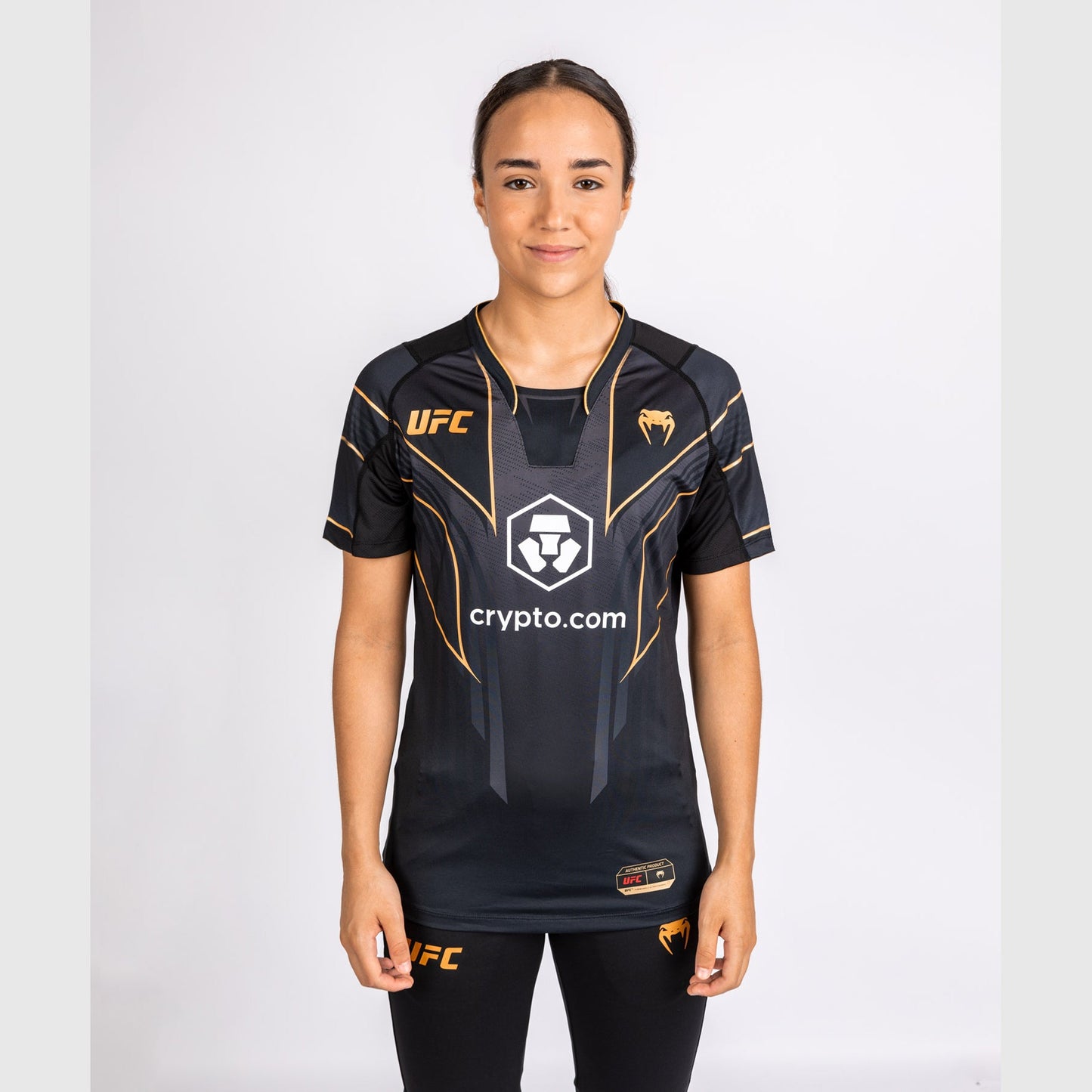 UFC Venum personalisierte authentische Fight Night 2.0 Frauen Walkout Jersey - Champion