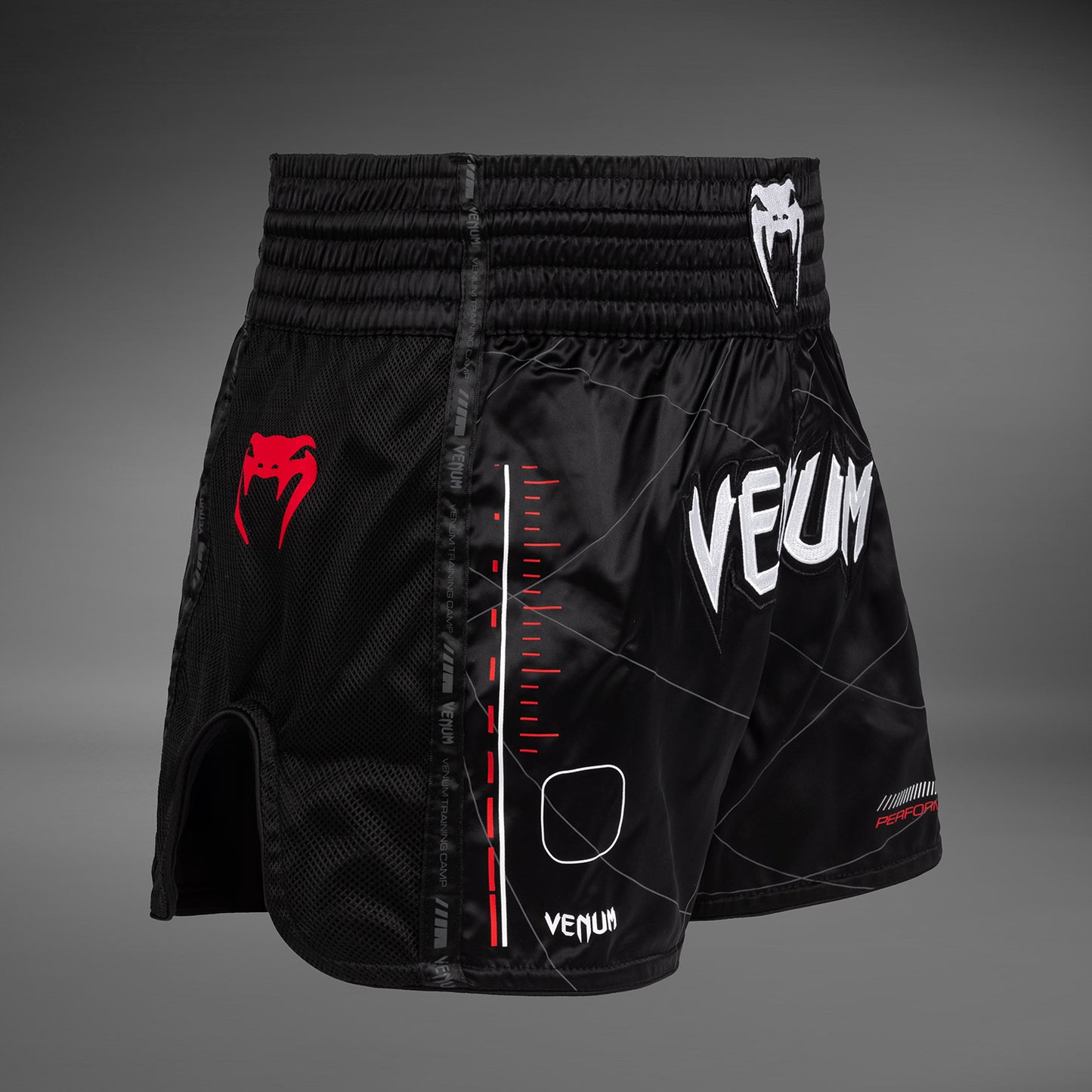 Venum Tactical XT Muay Thai Shorts - Schwarz/Feuerrot