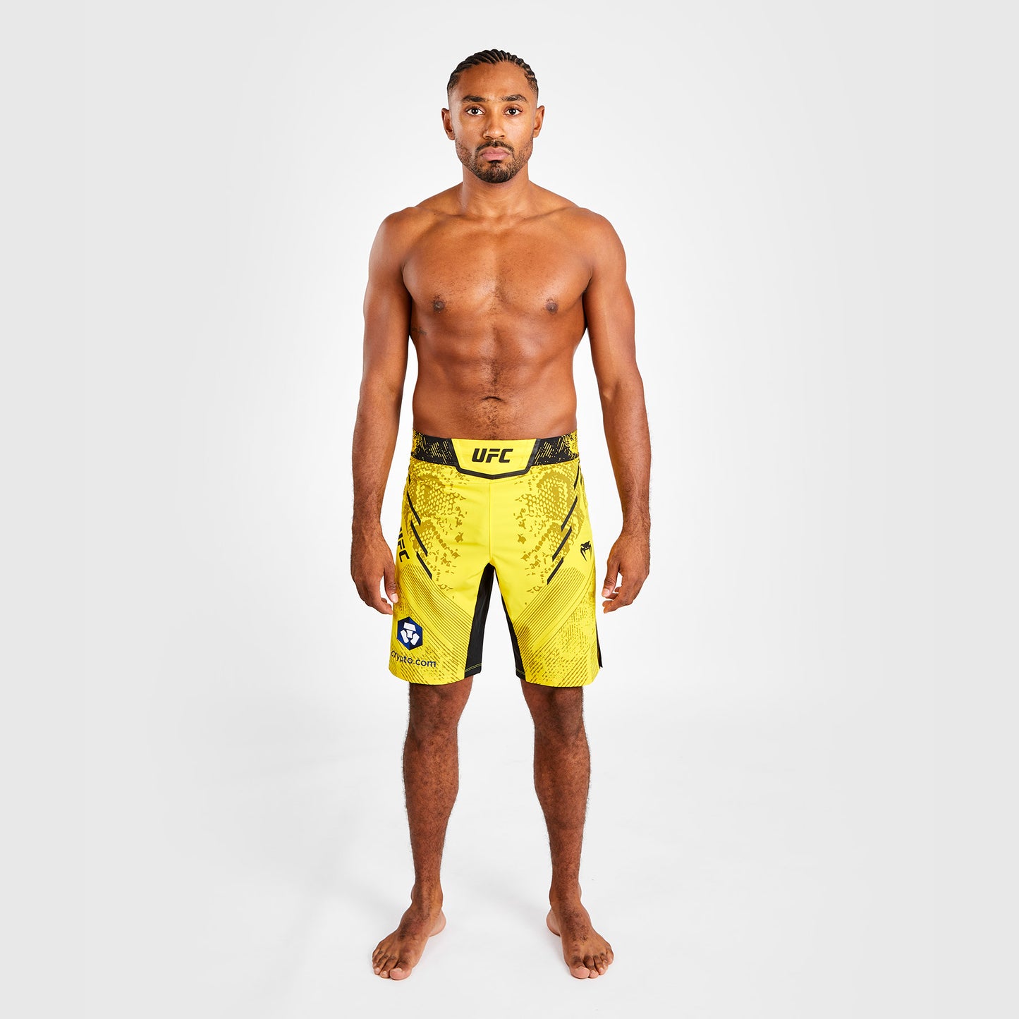 UFC Adrenaline by Venum Personalisierte Authentische Fight Night Herren-Kampfshorts - Lange Passform - Grün