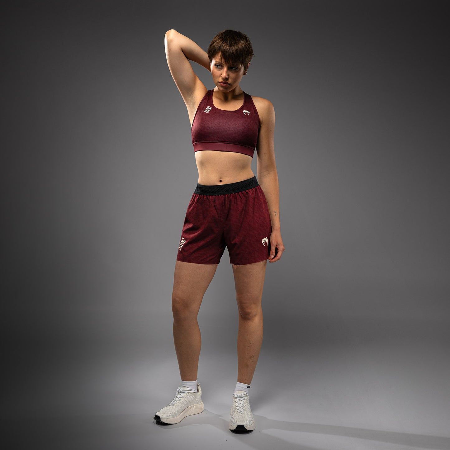 Venum x Ares Damen Sport-BH - Burgunder