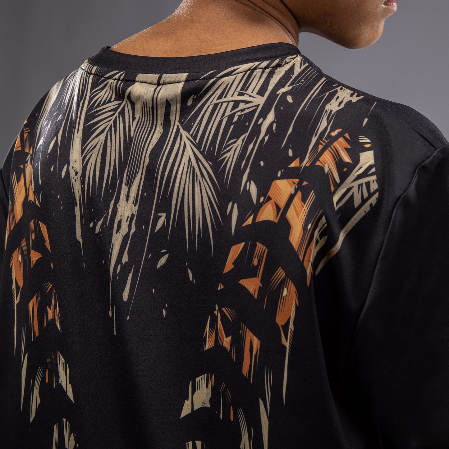 Venum Tiger Kinder Dry Tech T-Shirt - Schwarz/Neon Orange