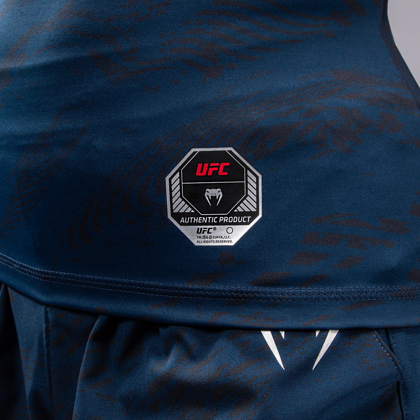 UFC Fusion by Venum Fight Week Damen Performance Kurzarm Rashguard - Ozeanisches Blau