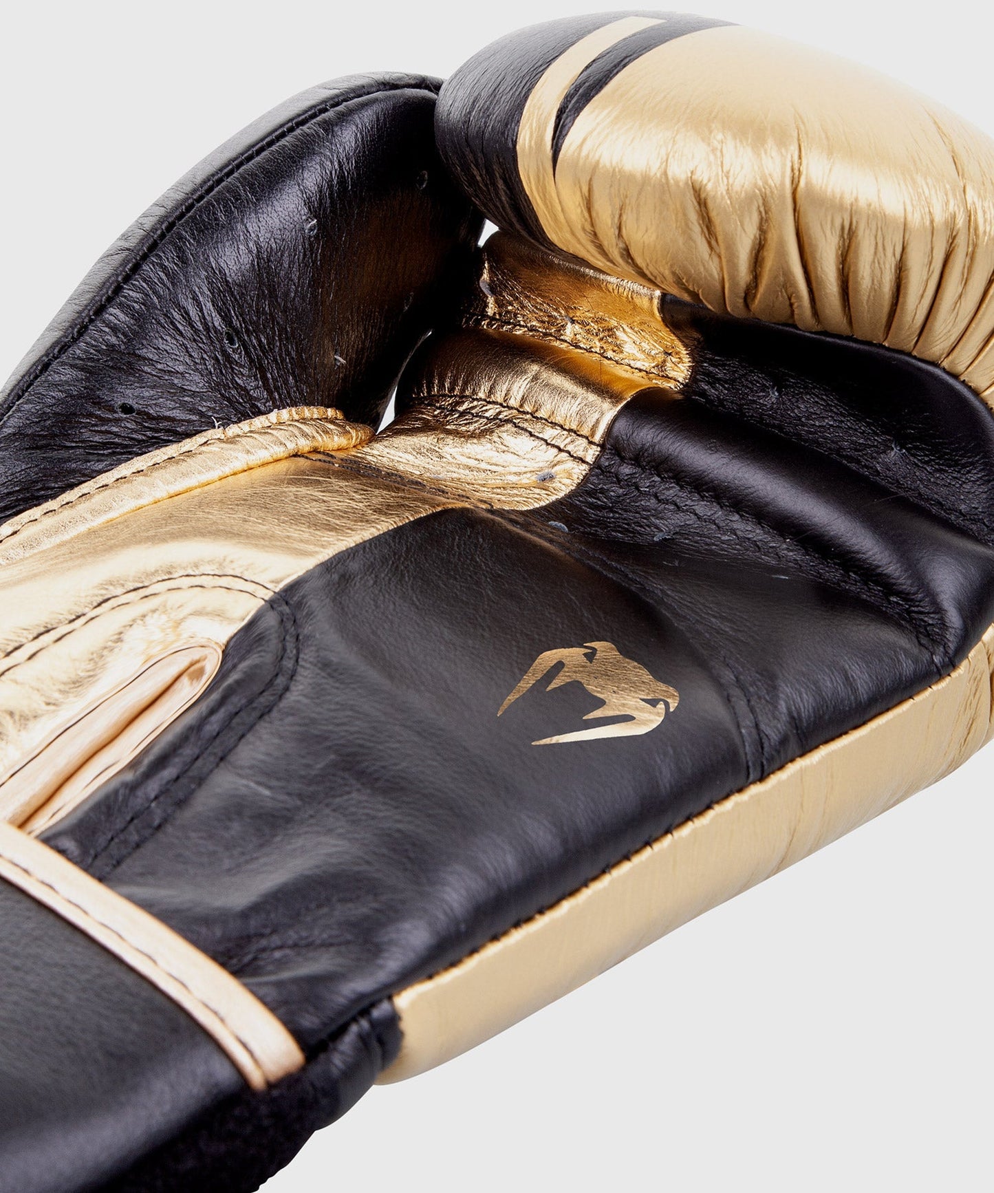 Venum Shield professionelle Boxhandschuhe - Klettverschluss - Schwarz/Gold