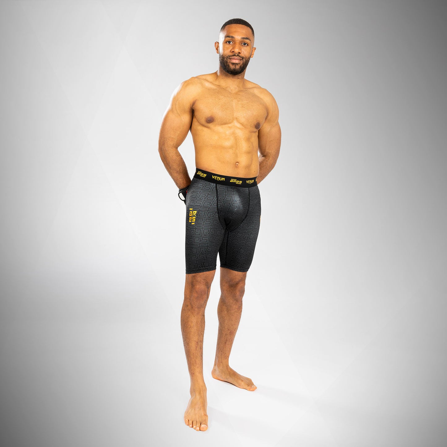 Venum x Ares Herren Vale Tudo Shorts - Schwarz/Gold