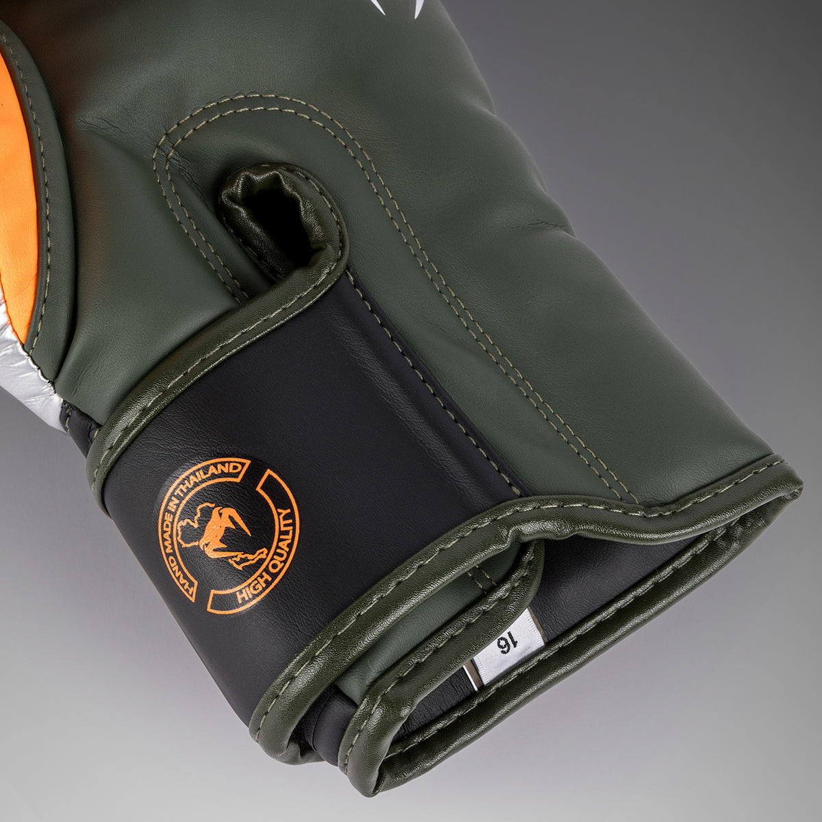 Venum Elite Boxhandschuhe - Schwarz/Silber/Kaki