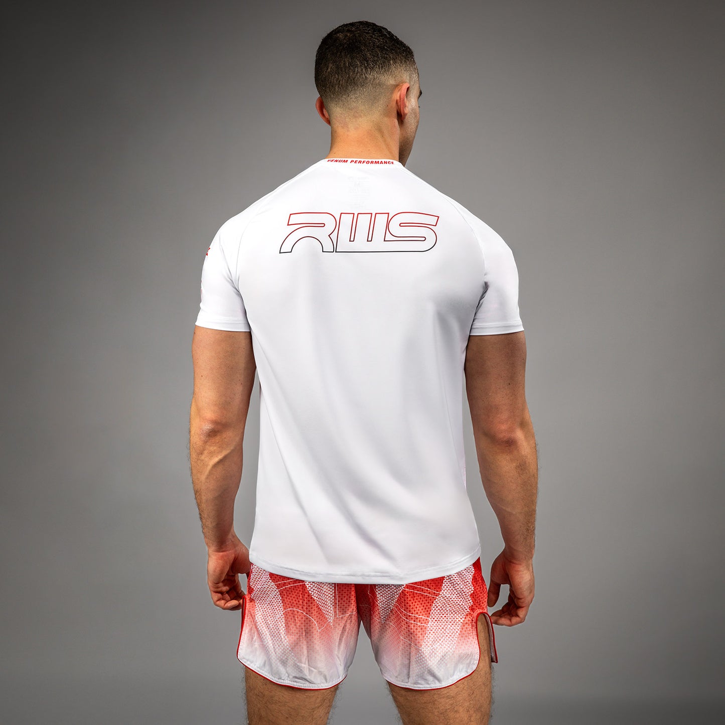 Venum x RWS 2.0 Men’s Dry-Tech T-Shirt – Weiß/Rot