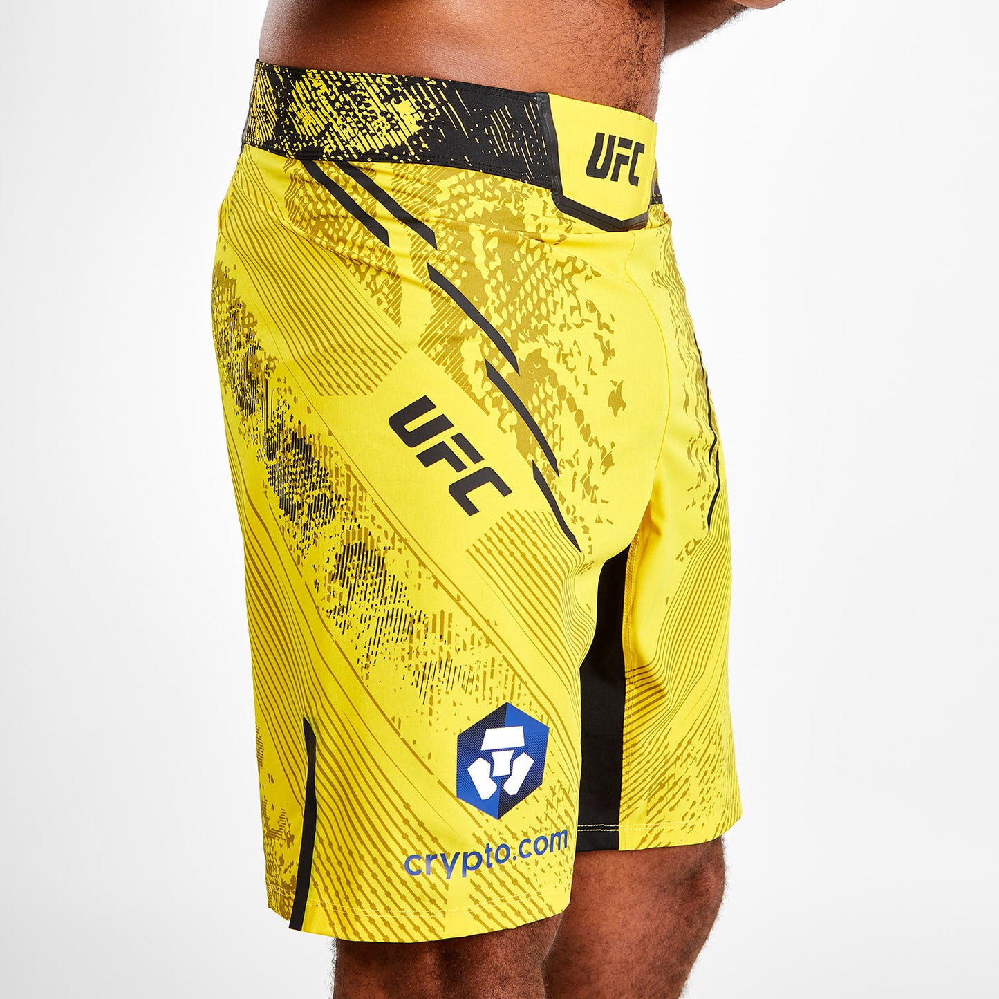 UFC Adrenaline by Venum Personalisierte Authentische Fight Night Herren-Kampfshorts - Lange Passform - Grün