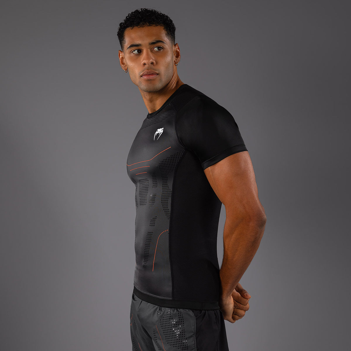 Venum Technical 3.0 Kurzarm Rashguard - Graphit