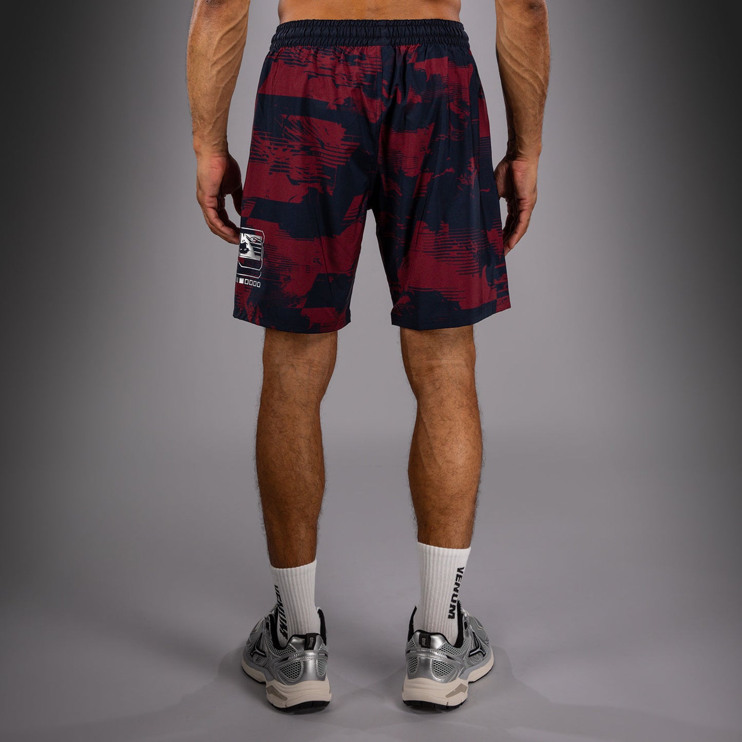 UFC Zenith by Venum Authentic Fight Week Performance Short Herren - Marineblau/Burgunderrot/Silber