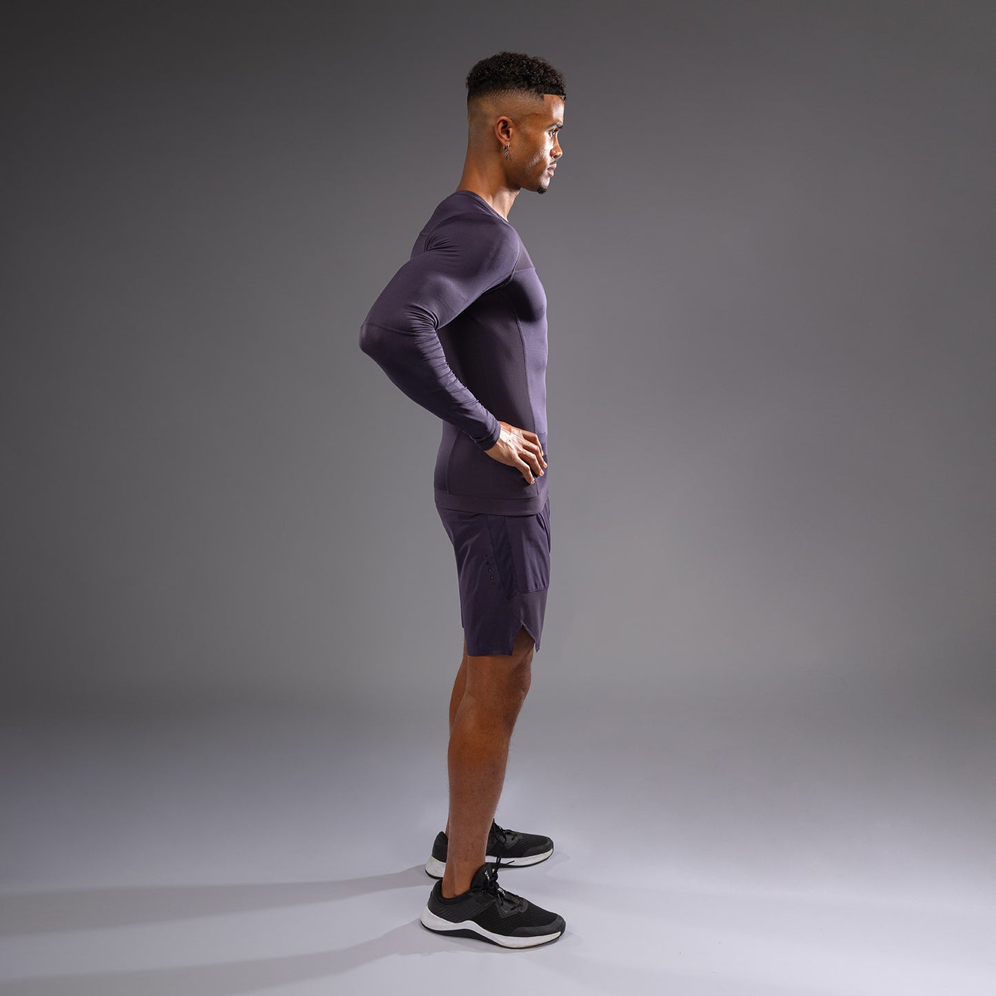 Venum G-Fit Air Herren Langarm Rashguard - Tiefpurpur