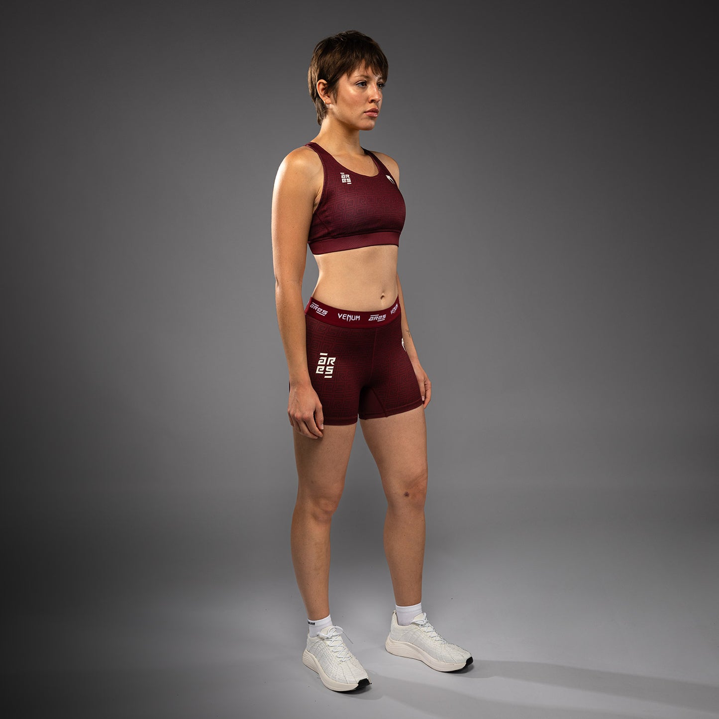 Venum x Ares Damen Vale Tudo Shorts - Burgunder
