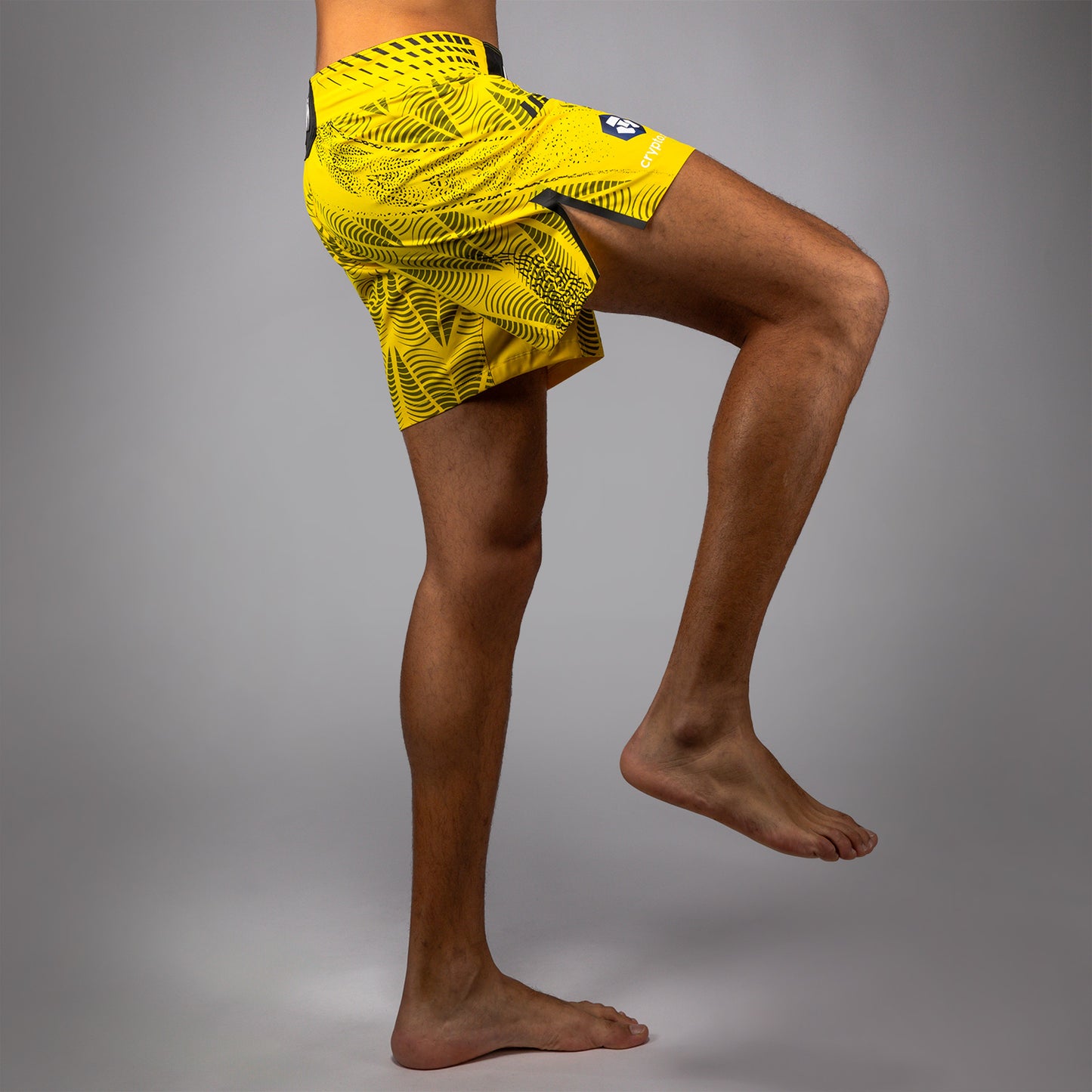 UFC Zenith by Venum Authentic Fight Night Kurze Passform Fight Short Herren Personalisiert - Gelb