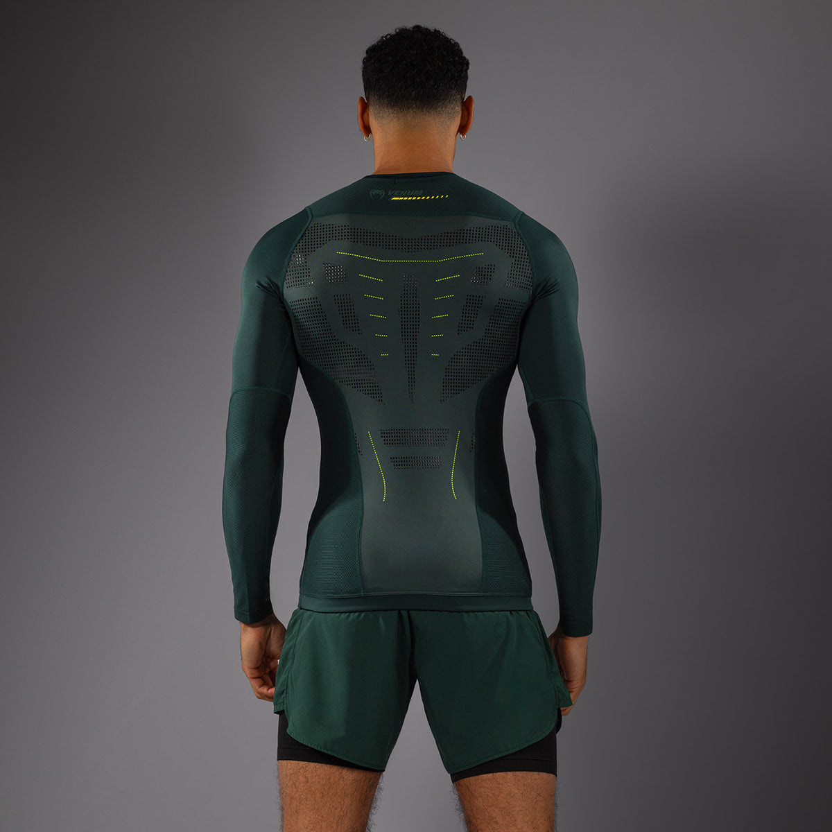 Venum Technical 3.0 Langarm Rashguard - Waldgrün