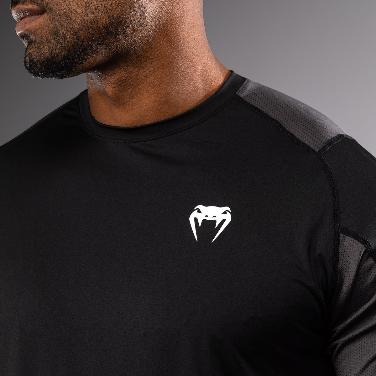 Venum Rapid Dry-Tech T-shirt - Schwarz/Sturmgrau