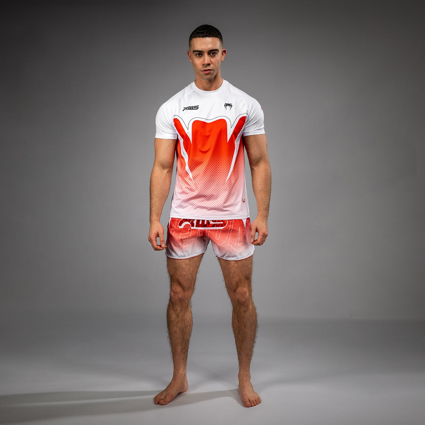 Venum x RWS 2.0 Men’s Dry-Tech T-Shirt – Weiß/Rot