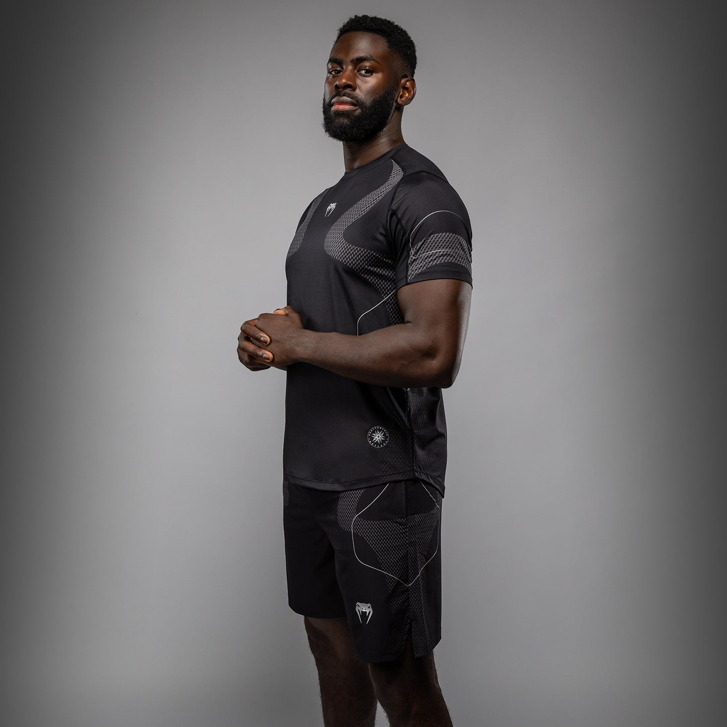 Venum Nexus Dry-Tech T-Shirt – Schwarz/Silber