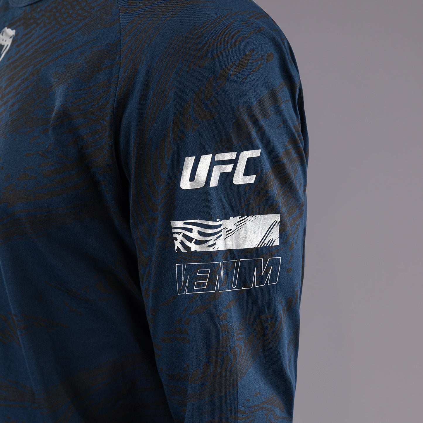 UFC Fusion by Venum Fight Week Herren Langarm T-Shirt - Ozeanisches Blau