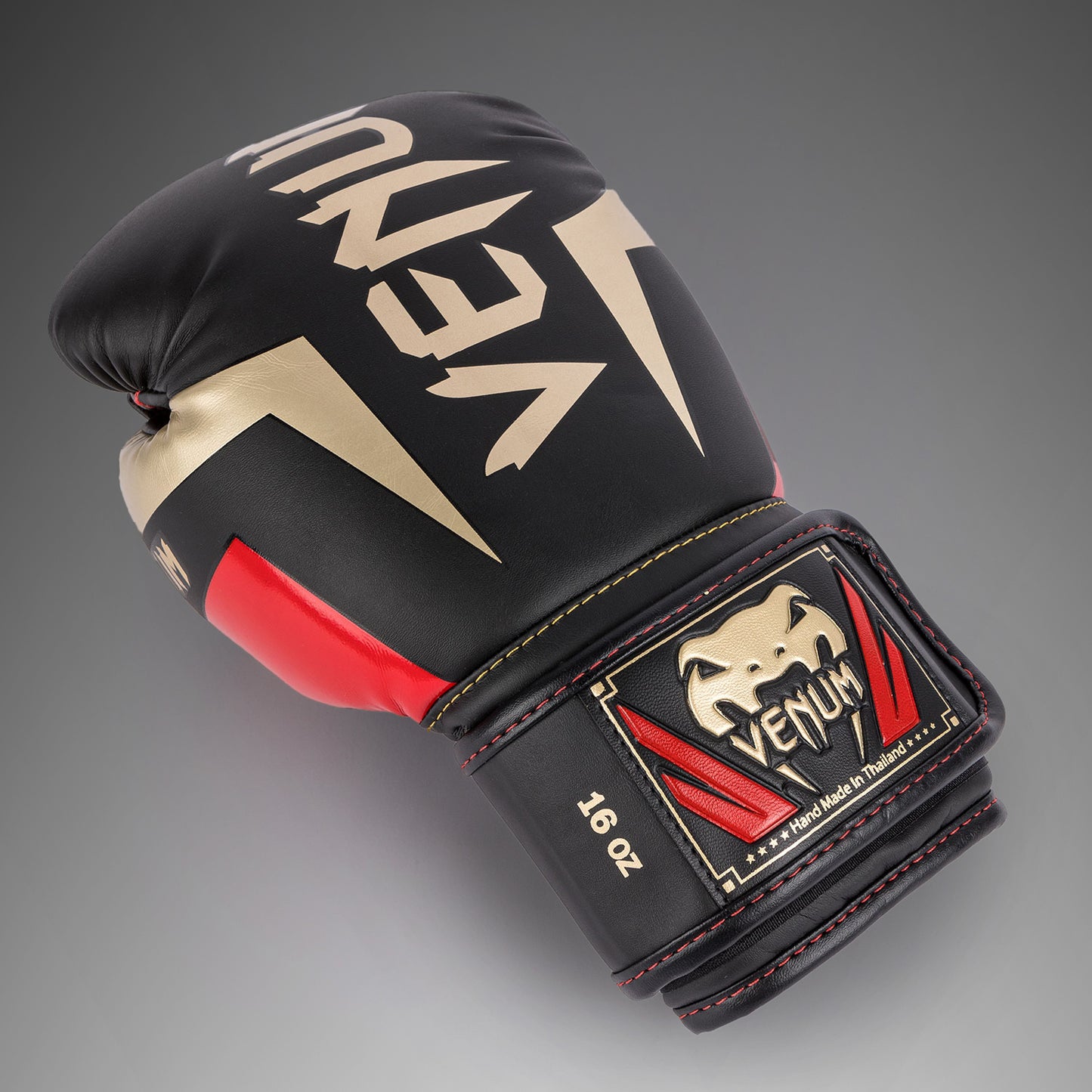 Venum Elite Boxhandschuhe - Schwarz/Gold/Rot