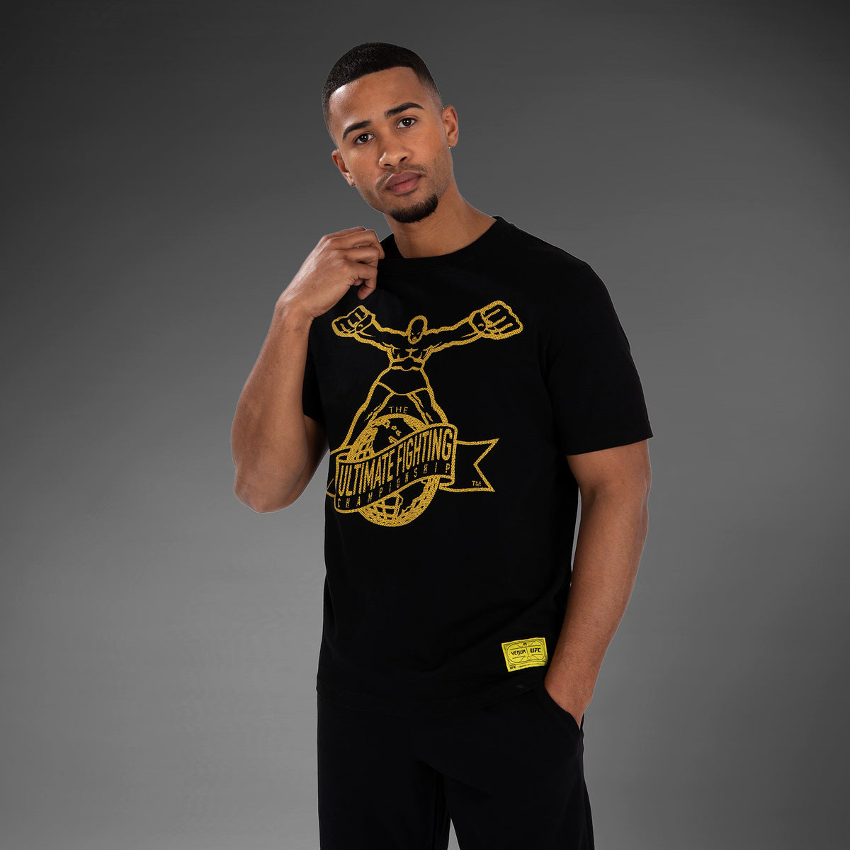 UFC by Venum Ulti-Man T-Shirt - Schwarz/gelb