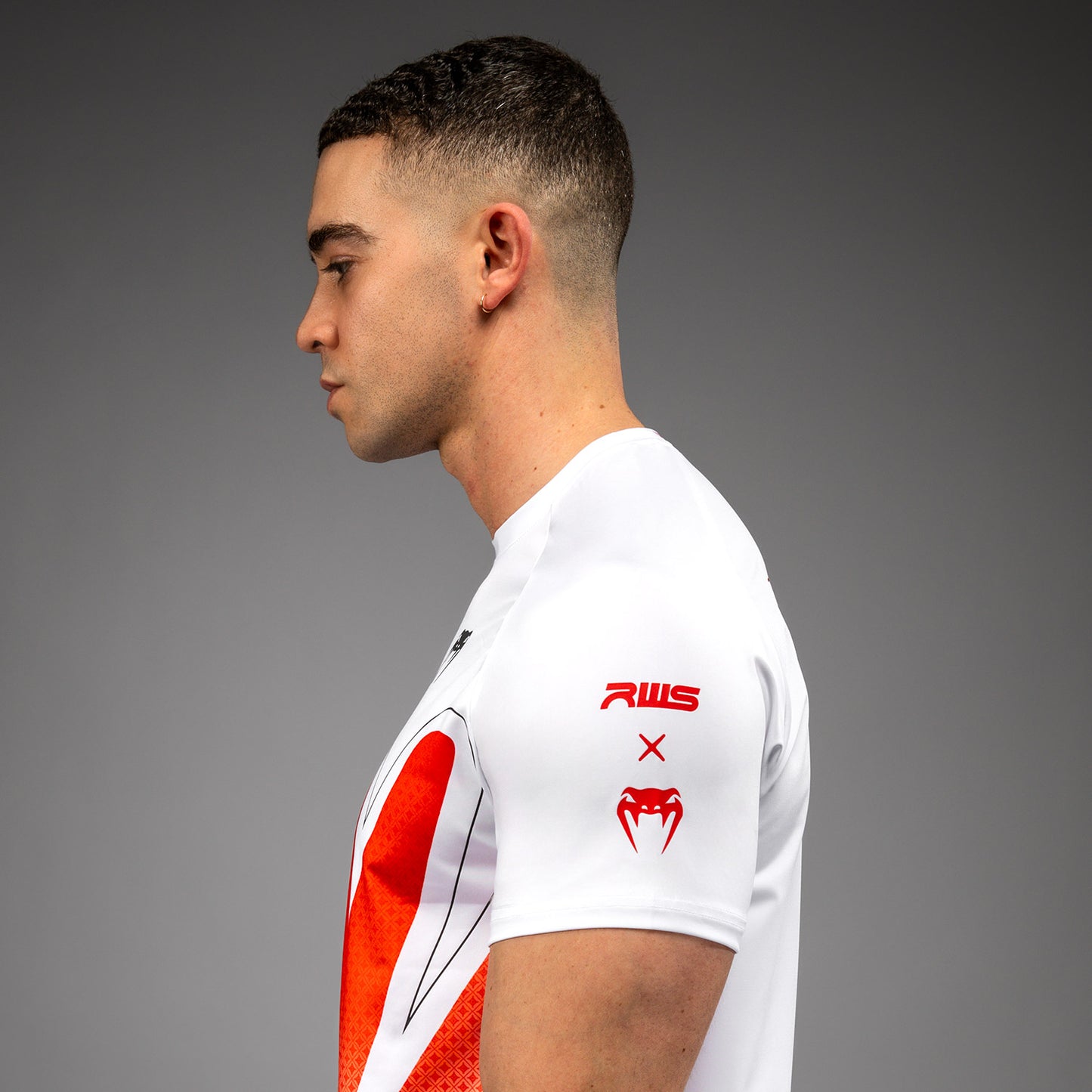 Venum x RWS 2.0 Men’s Dry-Tech T-Shirt – Weiß/Rot