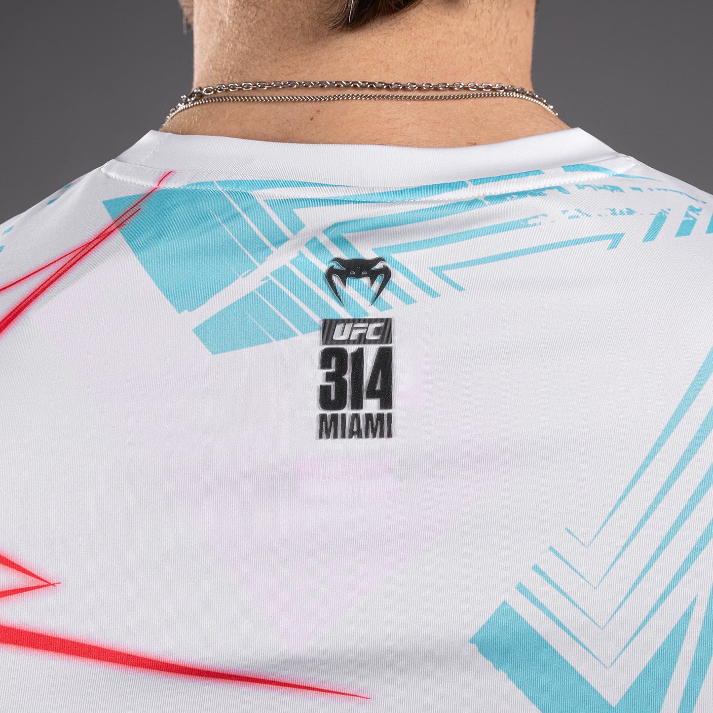 UFC Fusion By Venum Miami Edition Fight Week Dry-Tech T-Shirt für Männer - Weißes