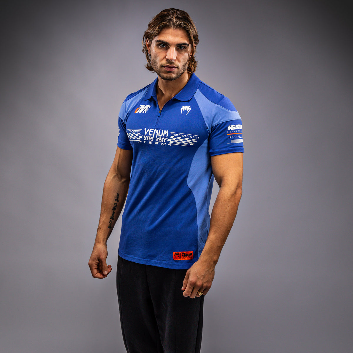 Venum Motorsports Baumwoll-Polo - Königsblau