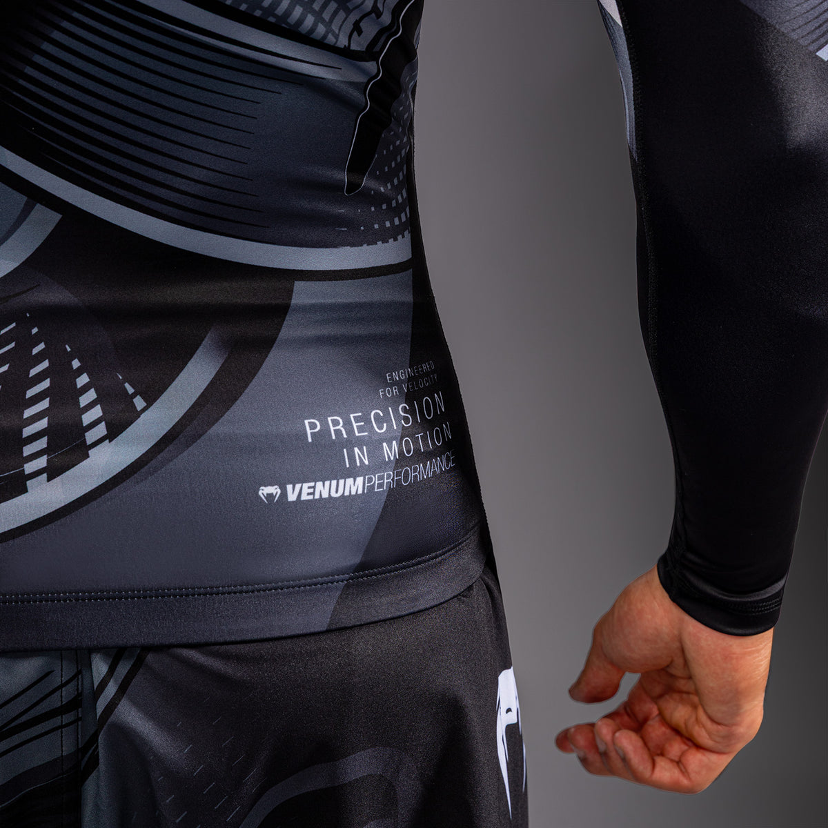 Venum Crimson Viper 2.0 Langarm-Rashguard - Schwarz/Grau