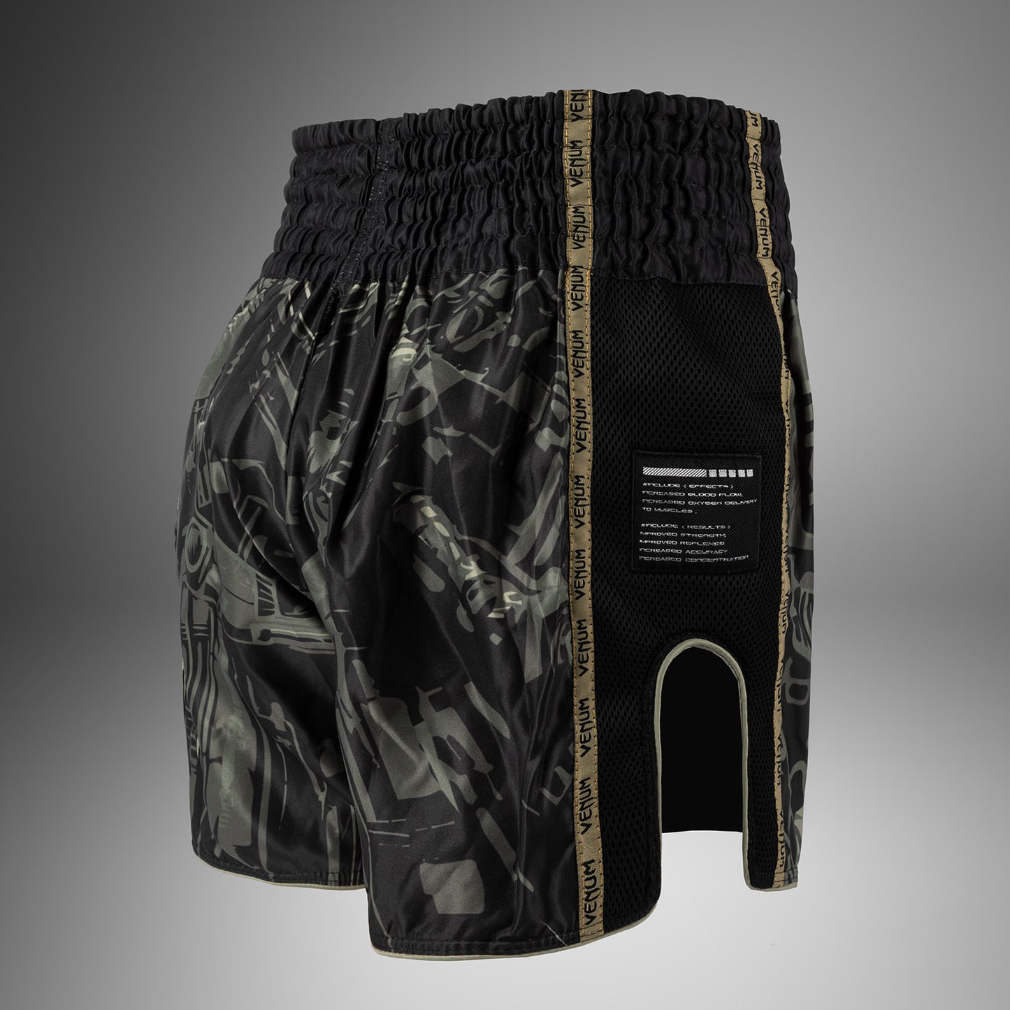 Venum Invader Muay Thai Shorts - Schwarz/Sand
