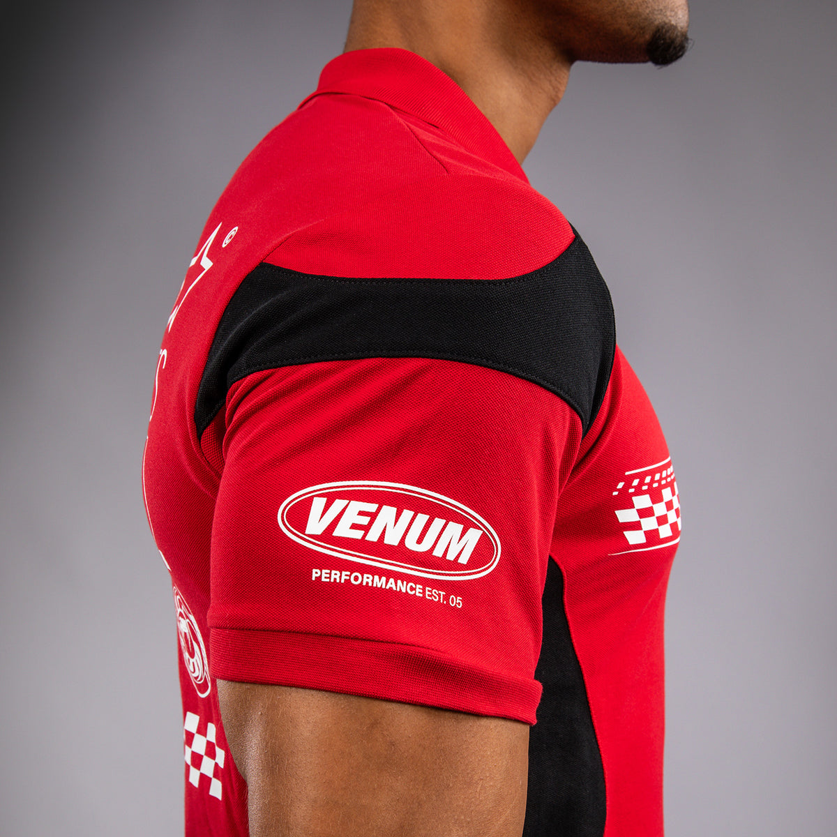 Venum Motorsports Baumwoll-Polo - Rennrot