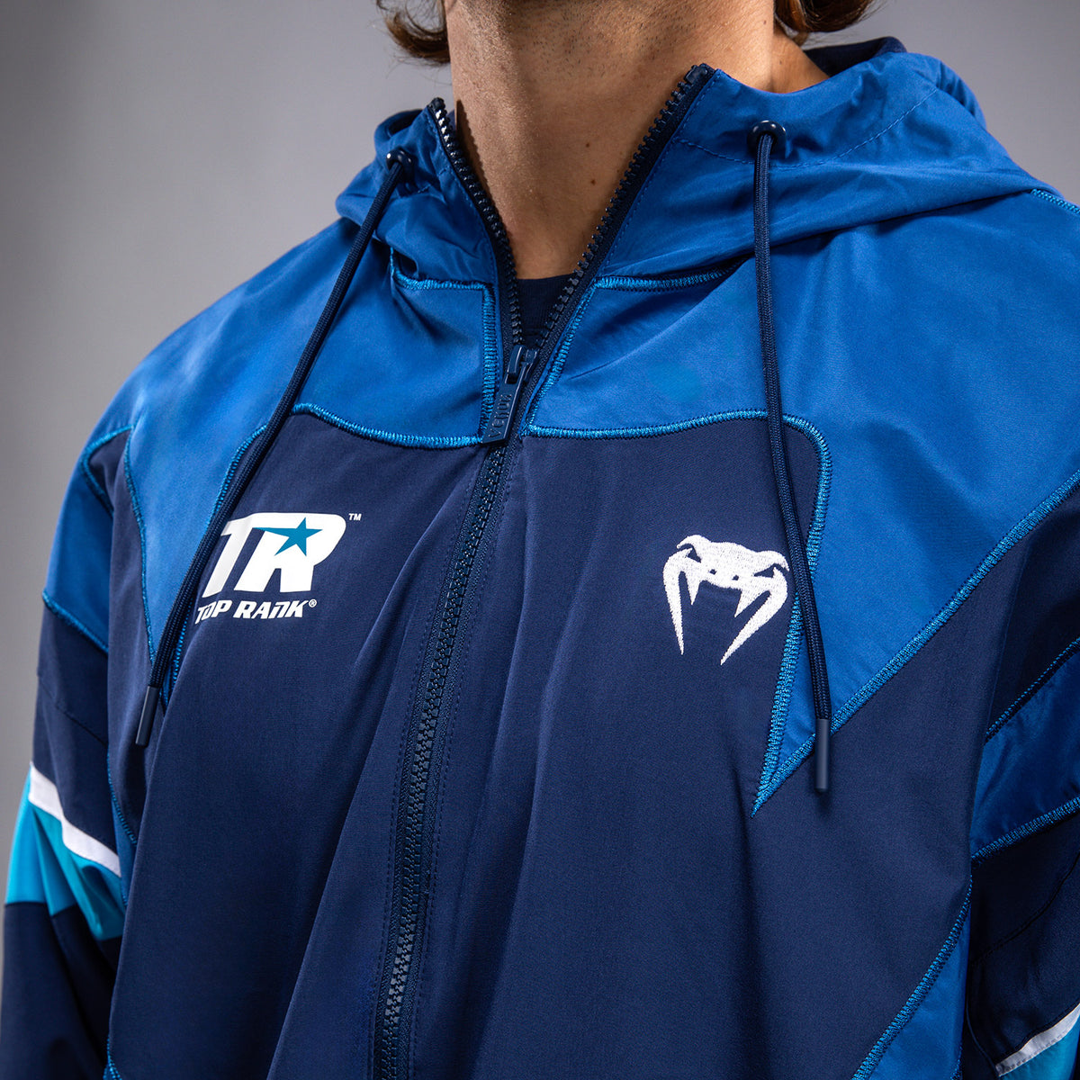 Venum x Top Rank Original Herren Kapuzen-Trainingsjacke - Marineblau
