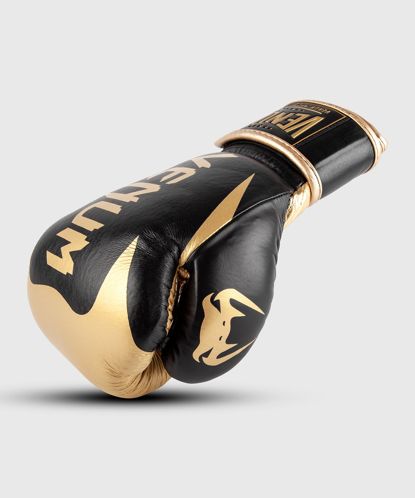 Venum Hammer professionelle Boxhandschuhe - Klettverschluss - Schwarz/Gold