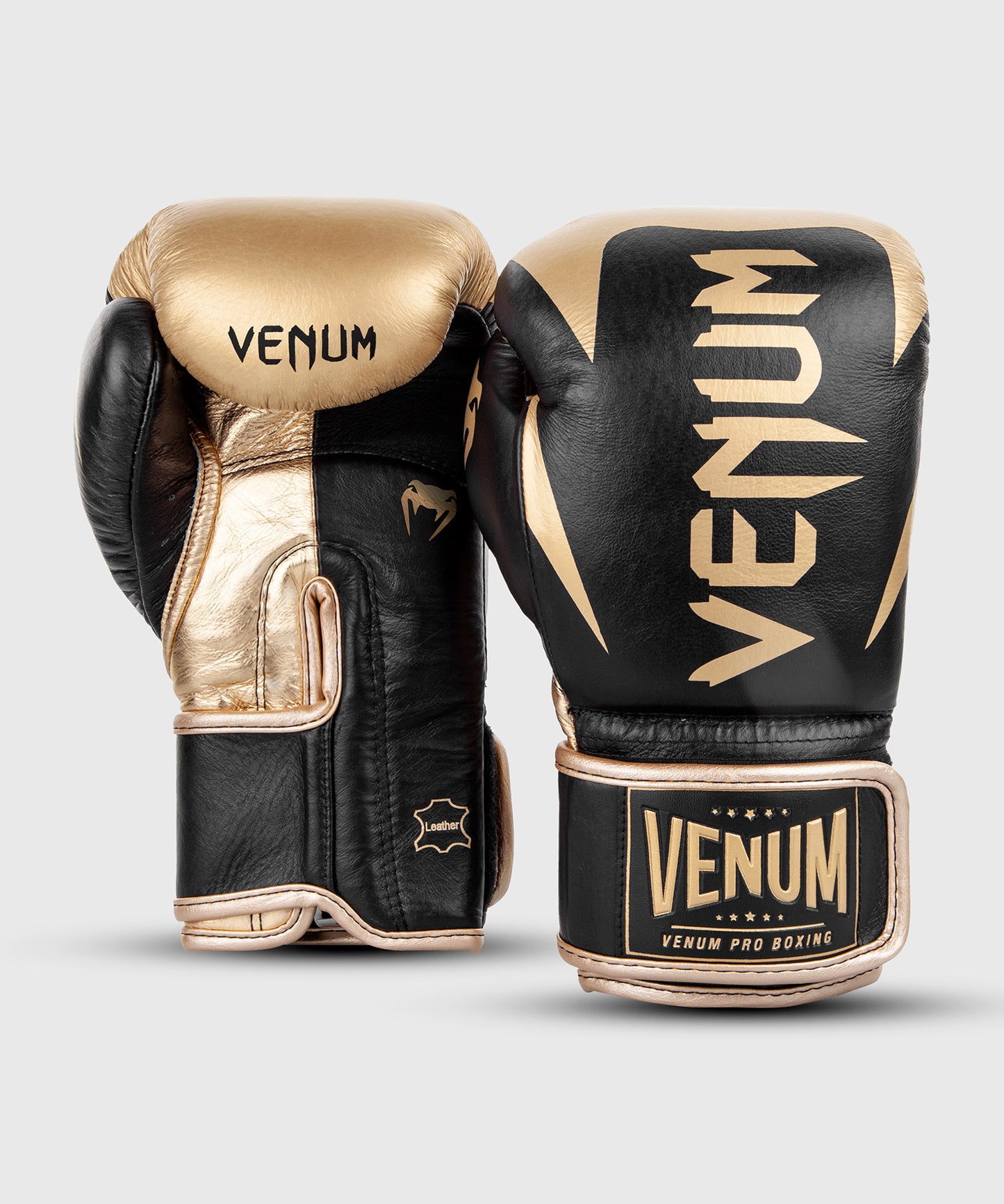 Venum Hammer professionelle Boxhandschuhe - Klettverschluss - Schwarz/Gold