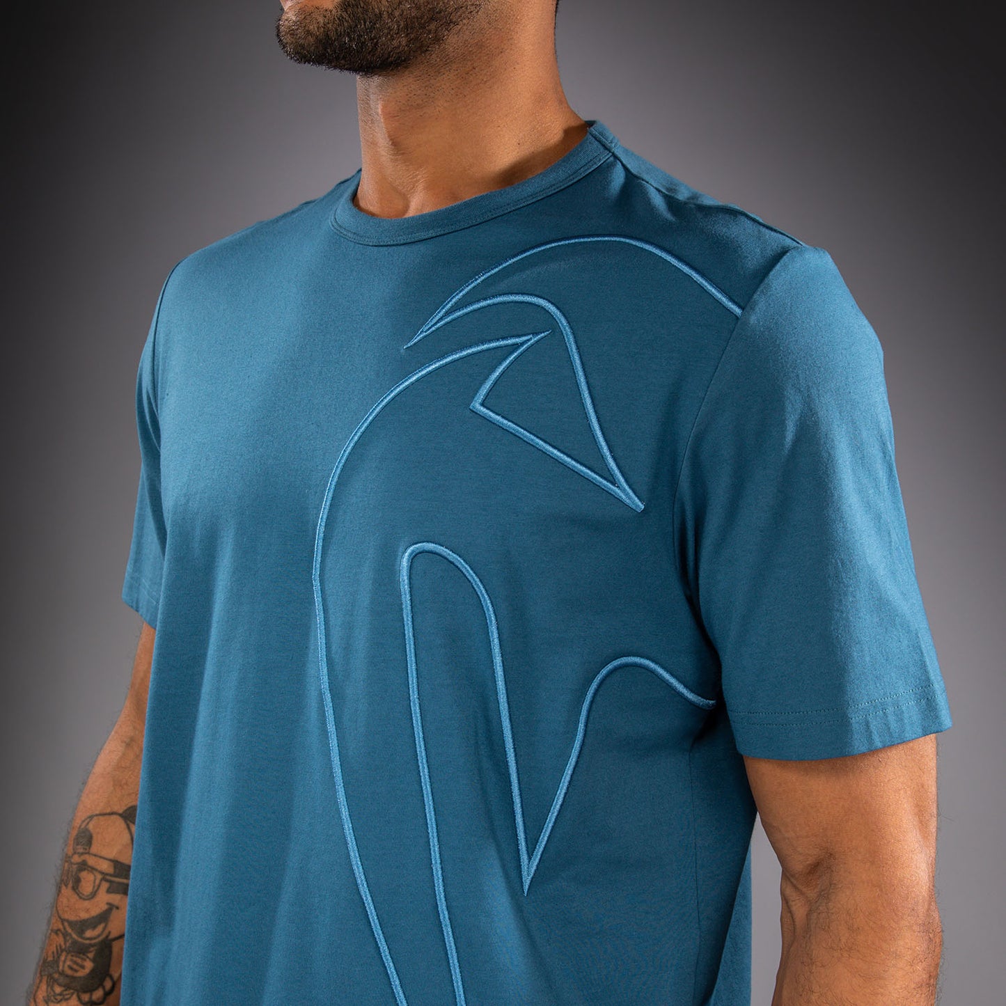 Venum Giant 3D T-Shirt aus Baumwolle - Ozeanblau