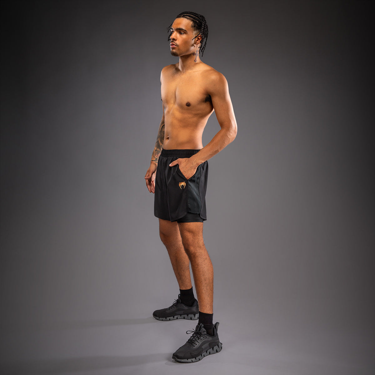 Venum G-Fit Revolution Trainingsshorts - Schwarz/Kupfer