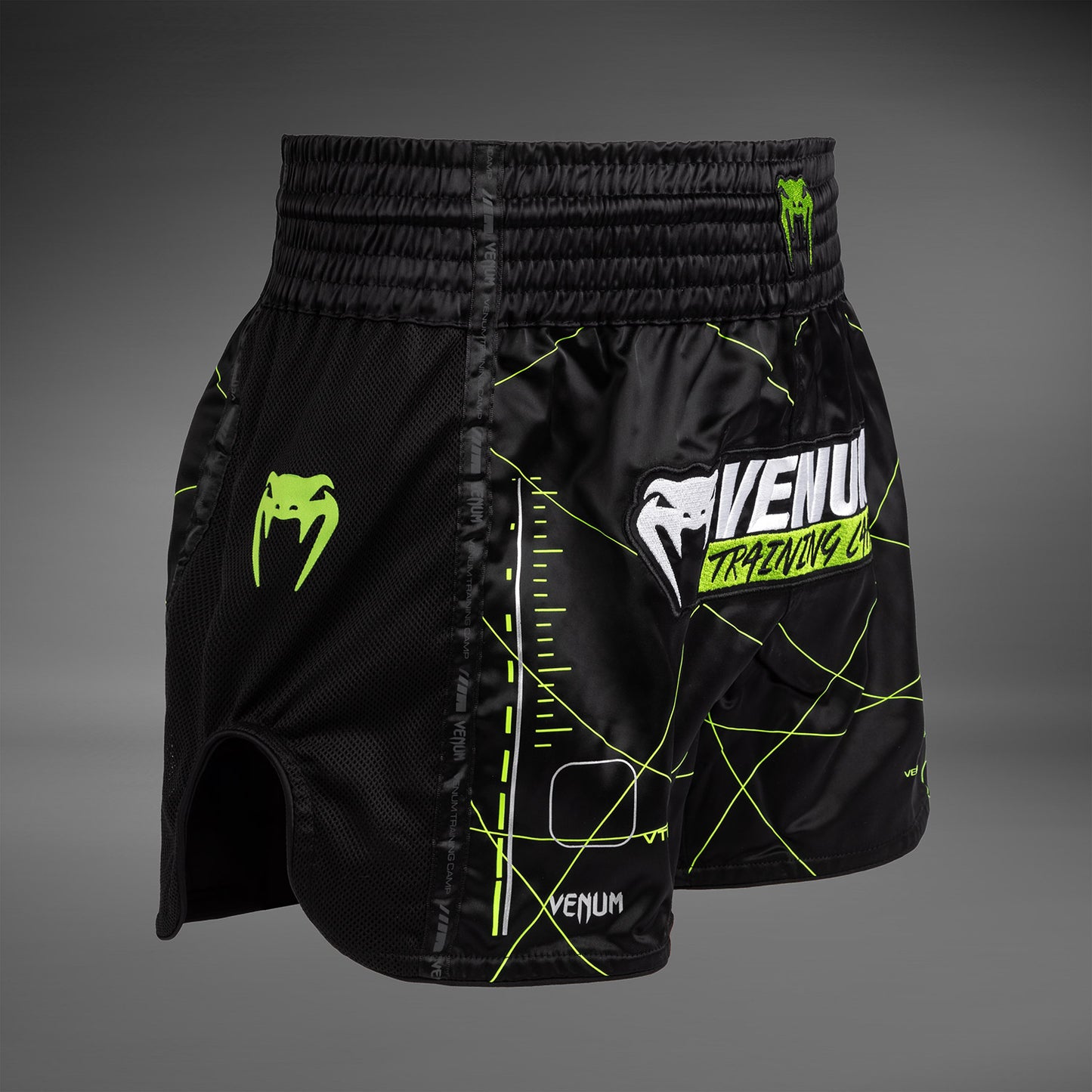 Venum Training Camp 4.0 Muay Thai Shorts - Schwarz/Neongrün