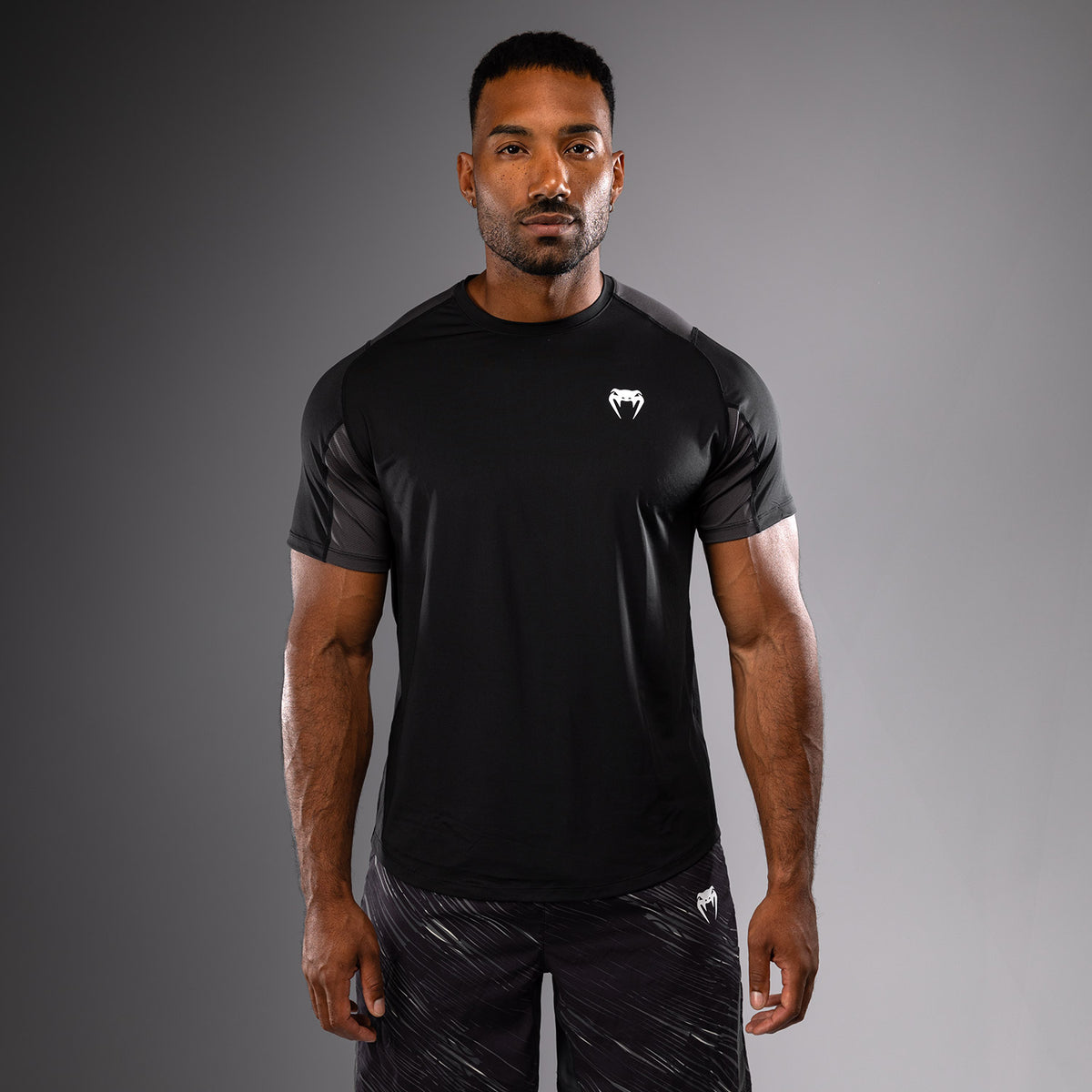 Venum Rapid Dry-Tech T-shirt - Schwarz/Sturmgrau